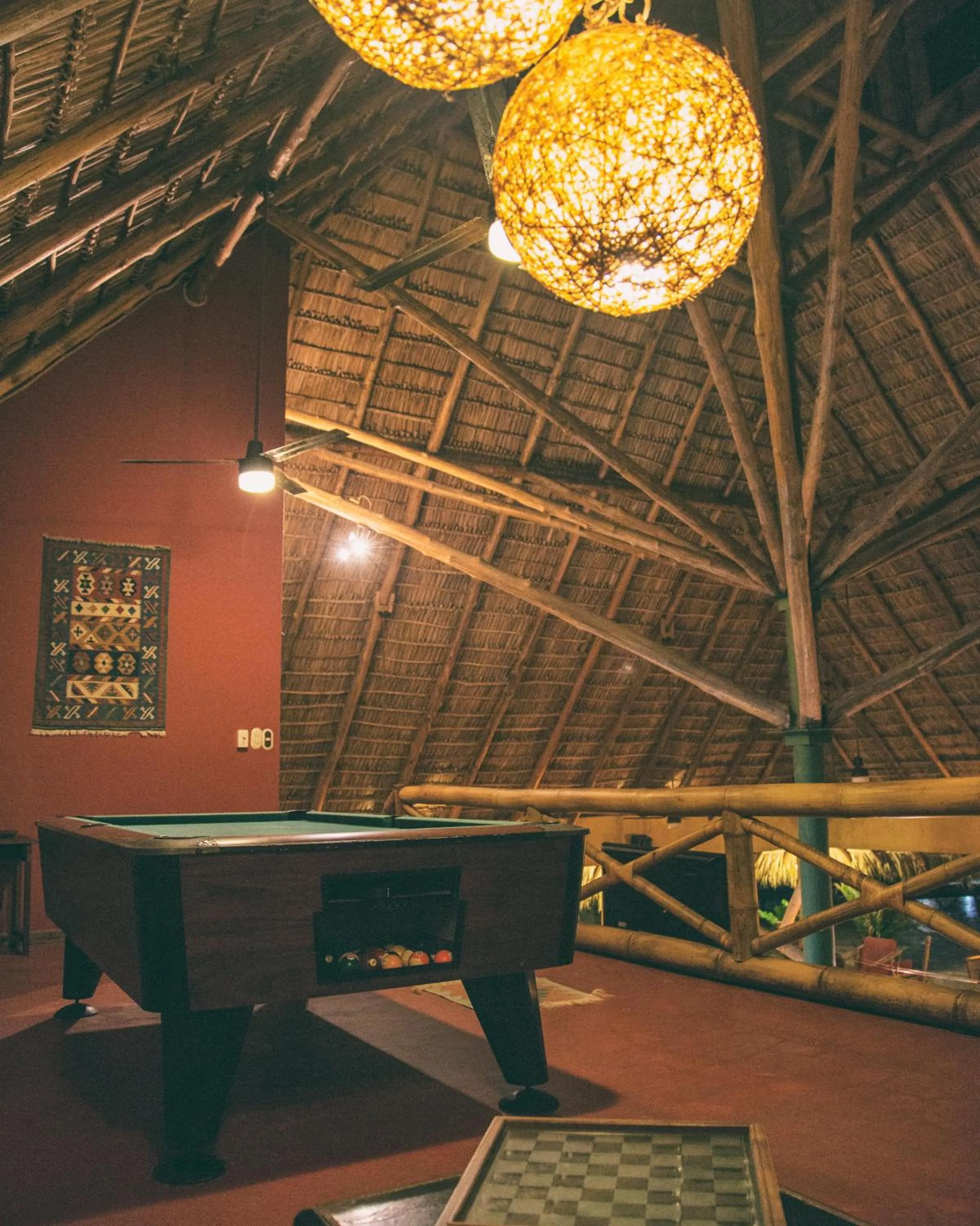 Billiard in Hotel Clandestino beach resort