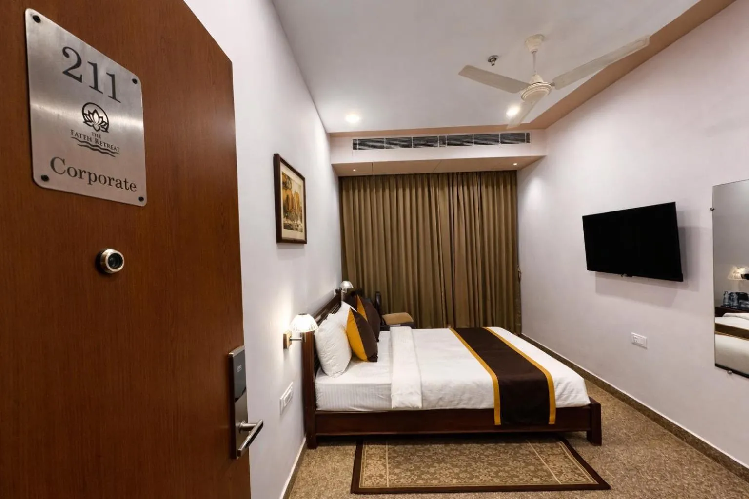 Deluxe Double Room (2 Adults + 1 Child) - single occupancy in Daksh The Fateh Retreat - near to Fateh Sagar Lake