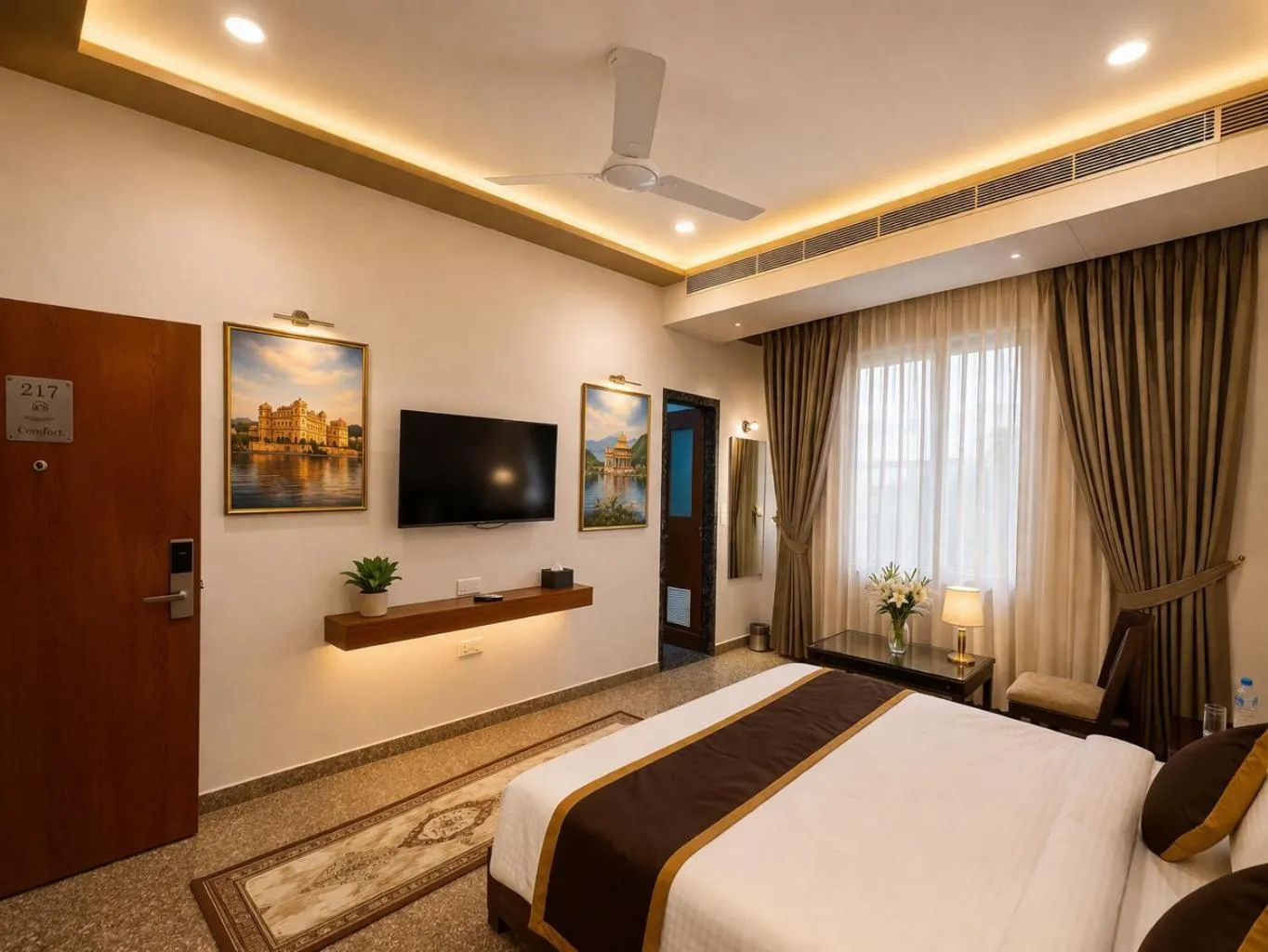 Superior Double Room in Daksh The Fateh Retreat - near to Fateh Sagar Lake