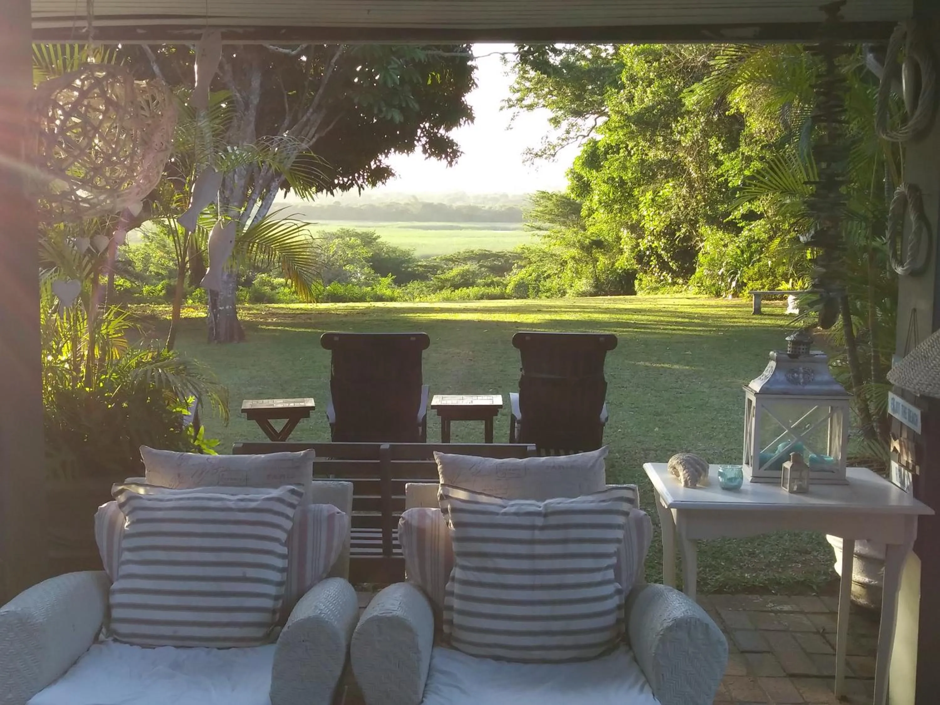Patio in St Lucia Kingfisher Lodge