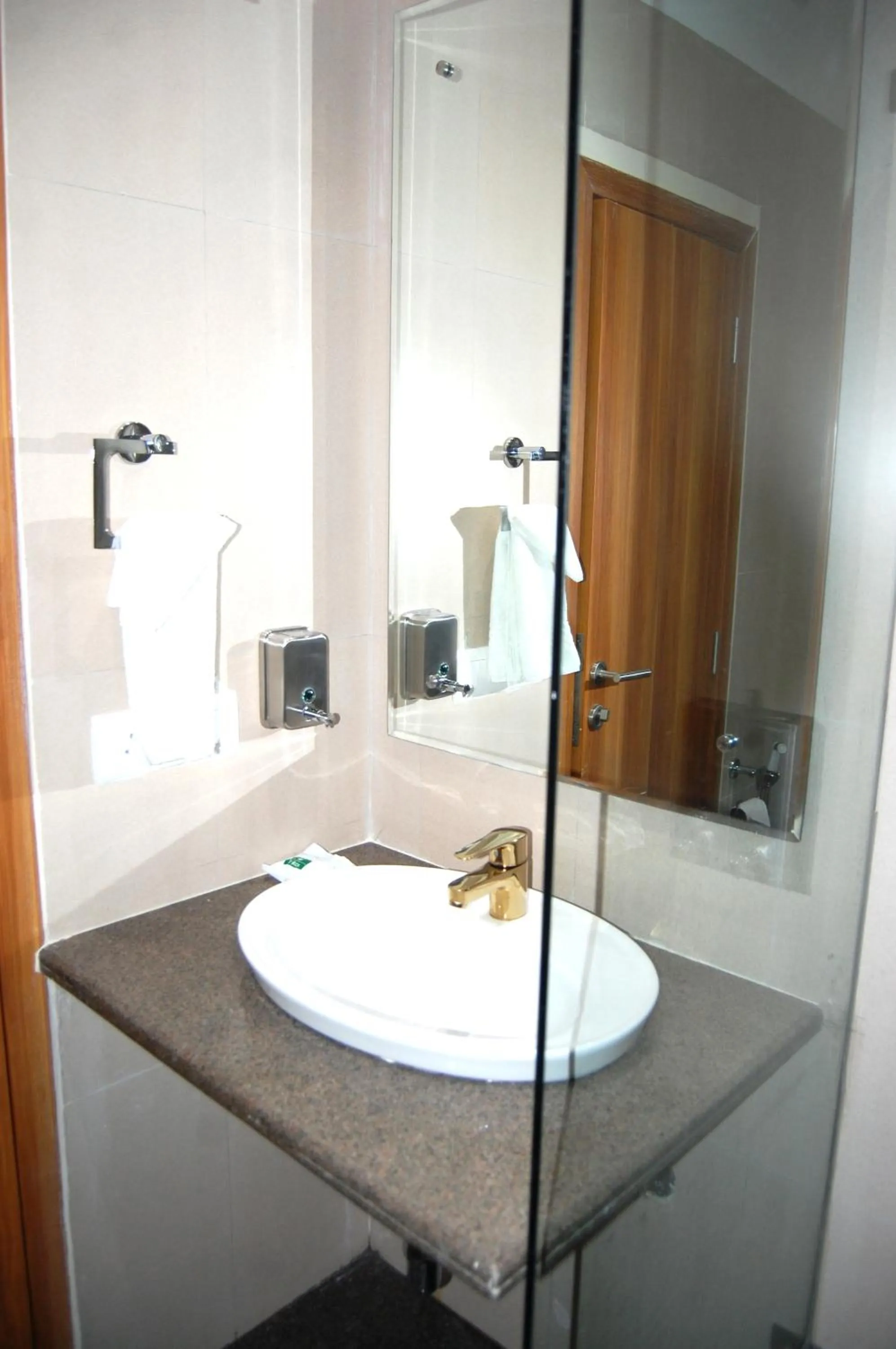 Bathroom in Hotel Le Roi Raipur at Raipur Railway Station