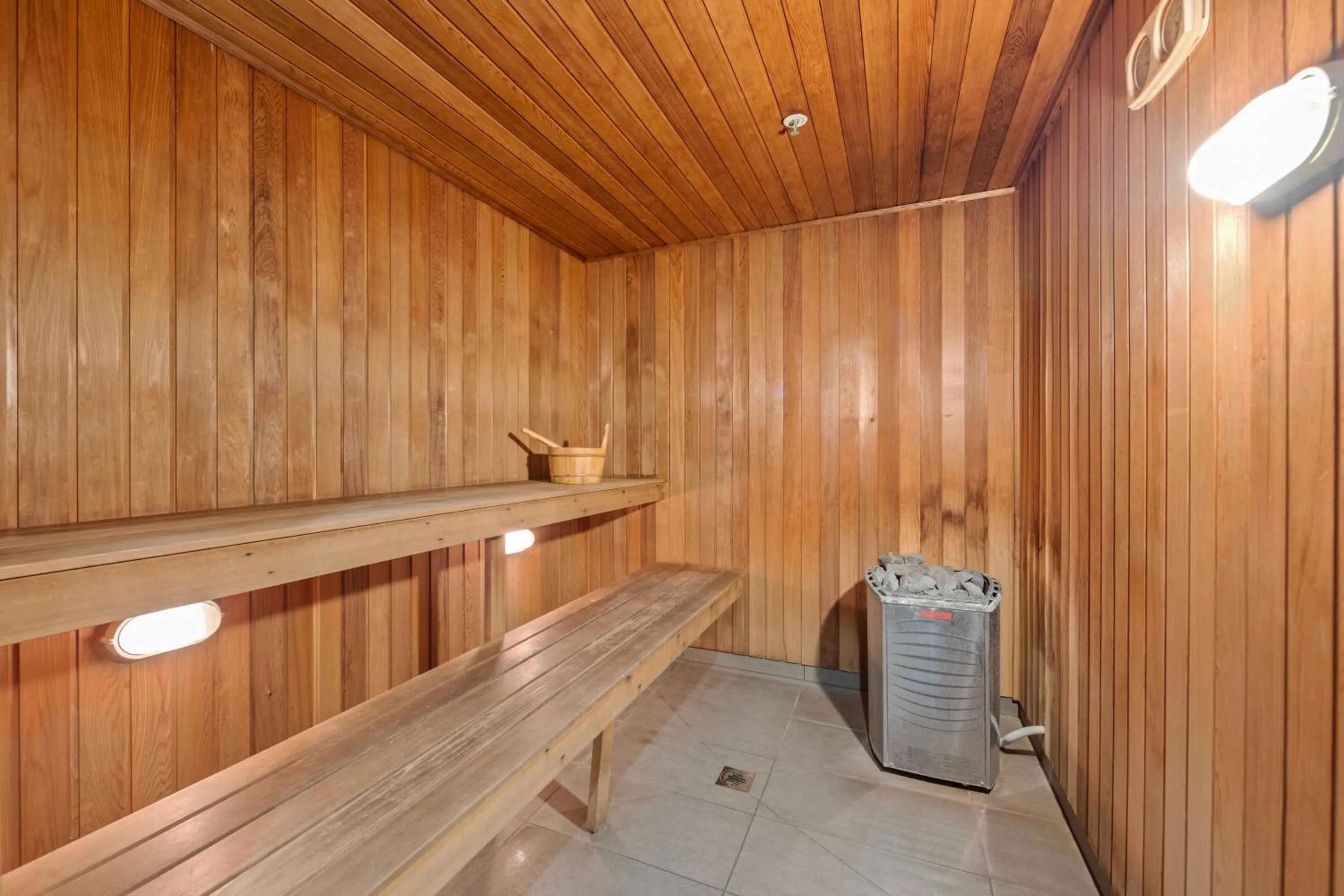 Sauna in Trafalgar Lane Apartments by CLLIX