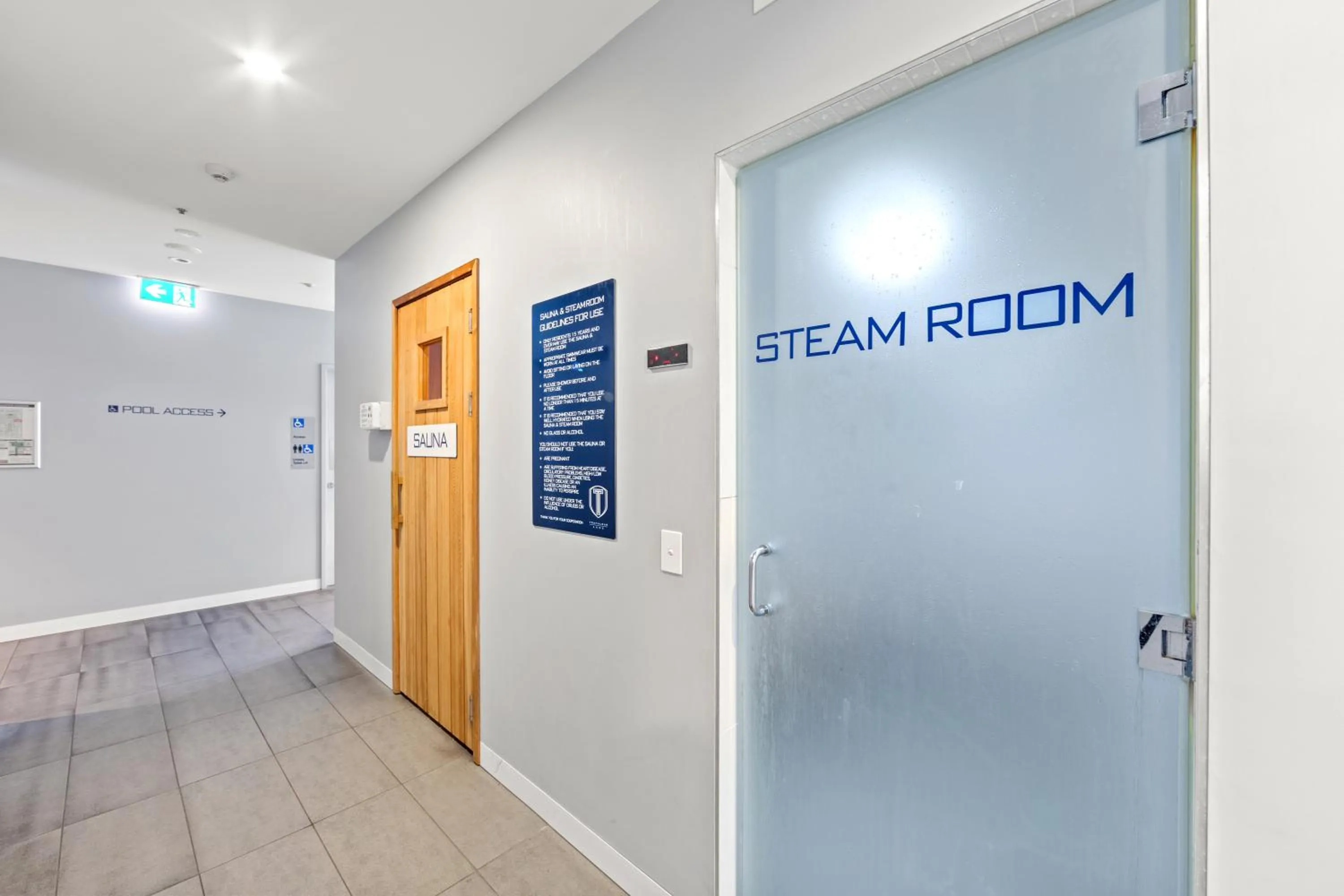 Sauna in Trafalgar Lane Apartments by CLLIX