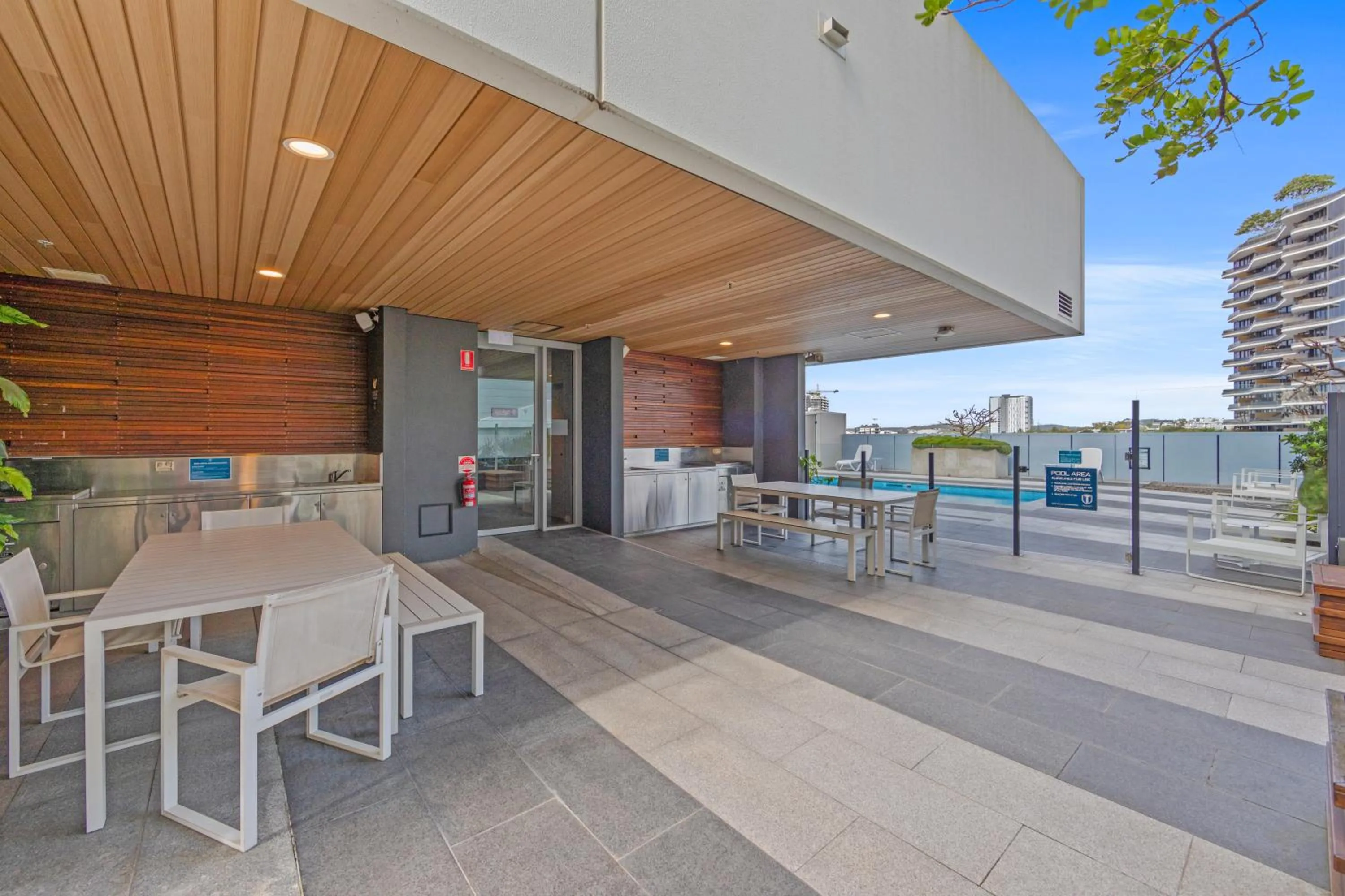BBQ facilities in Trafalgar Lane Apartments by CLLIX