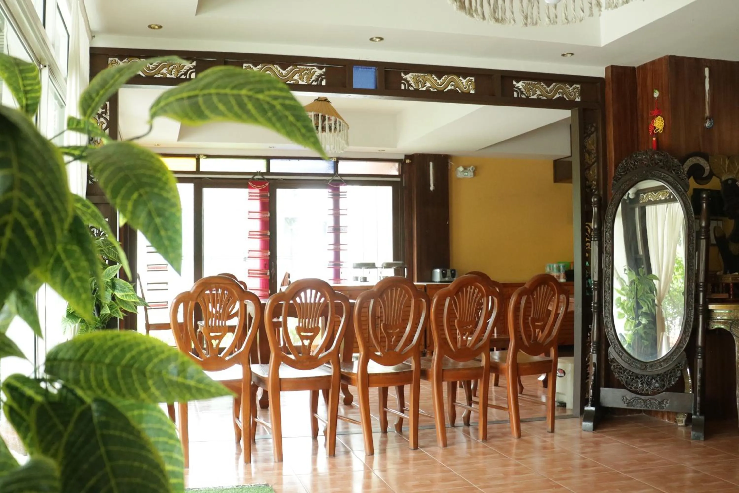 Lobby or reception in LM Hostel
