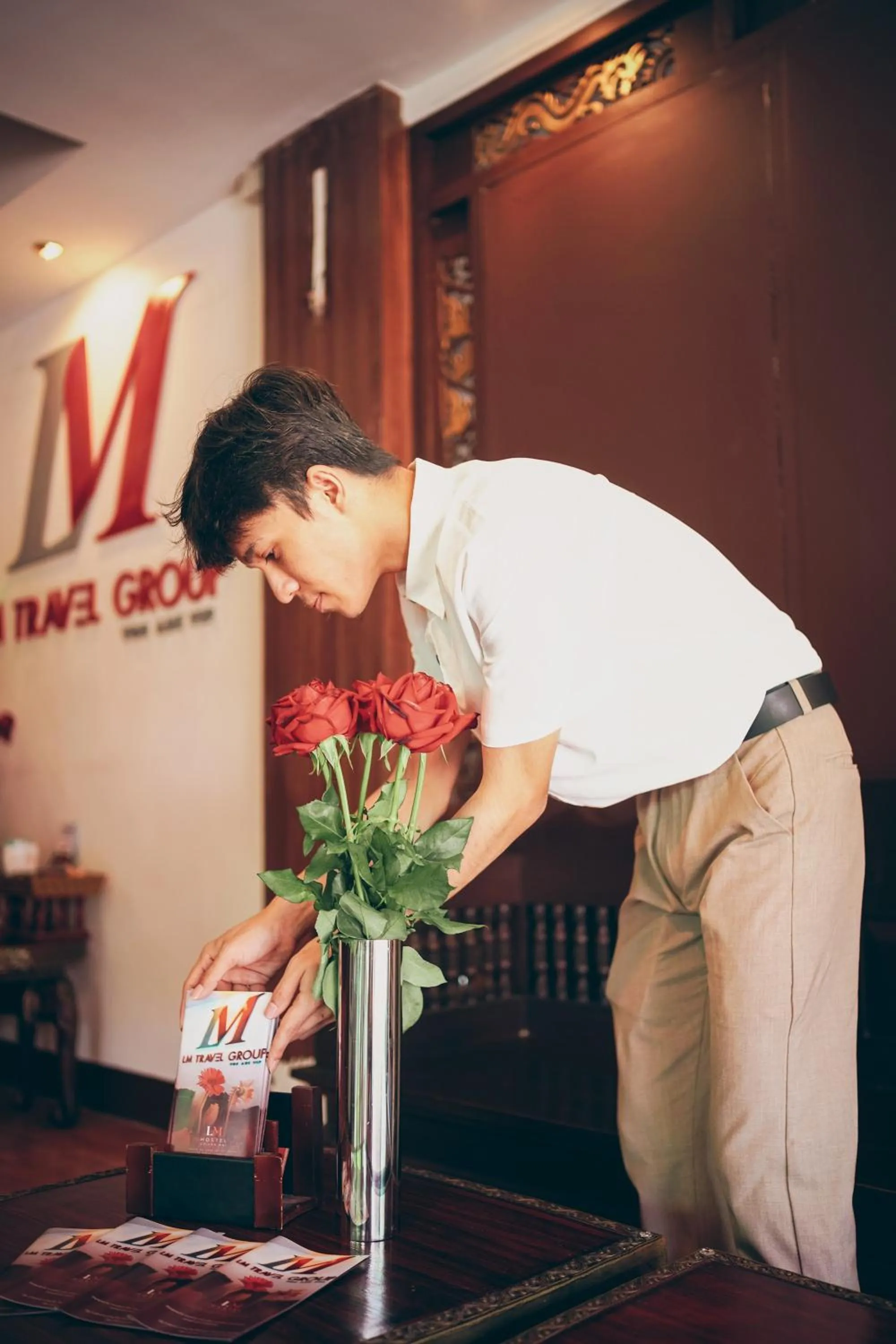 Lobby or reception in LM Hostel