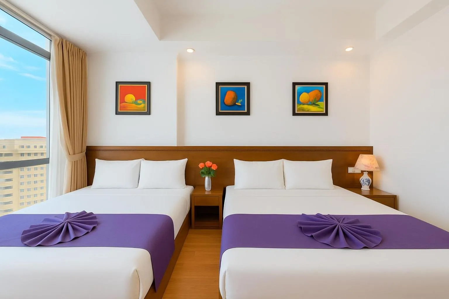 Bed in Central Nha Trang Hotel