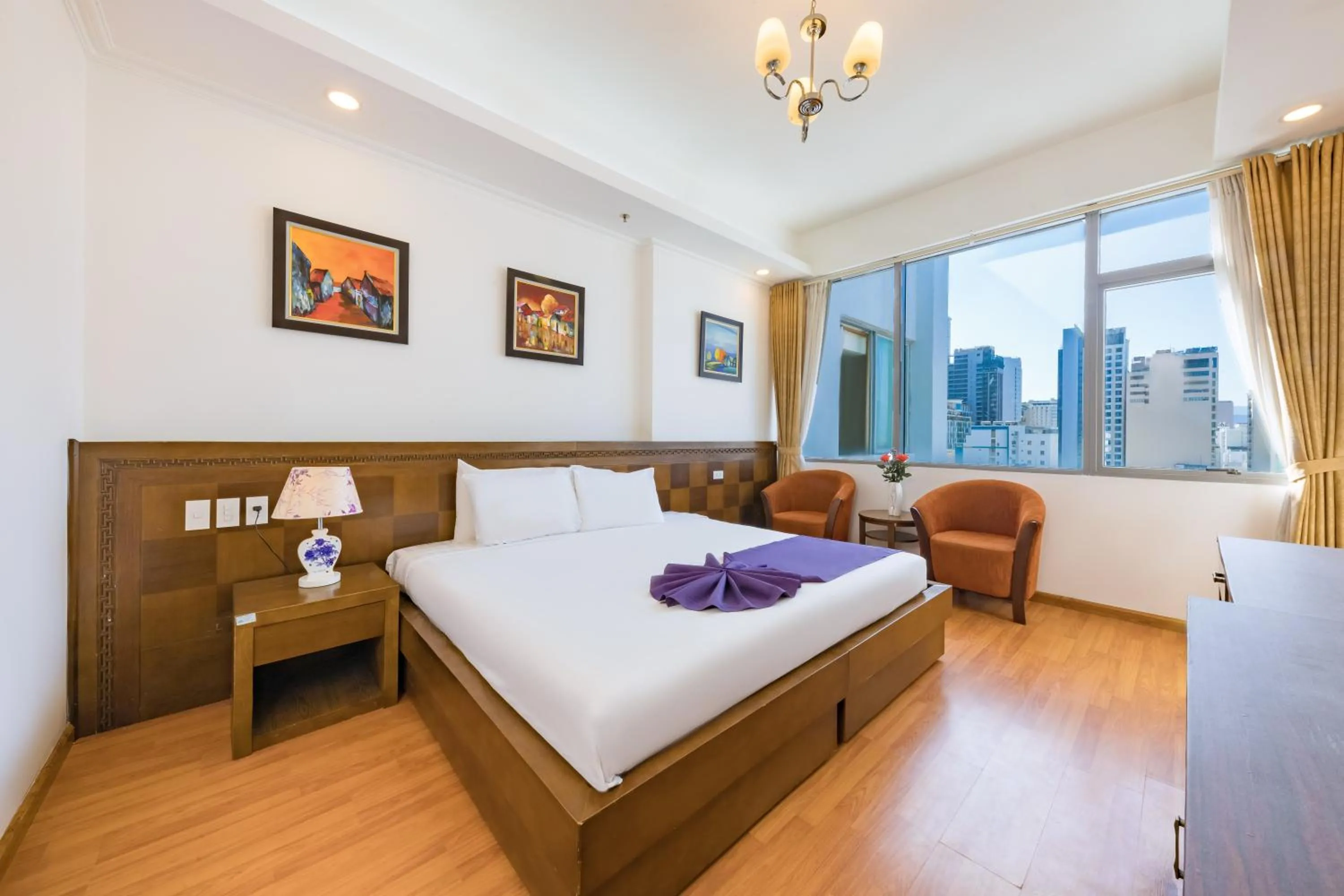 Bedroom, Bed in Central Nha Trang Hotel