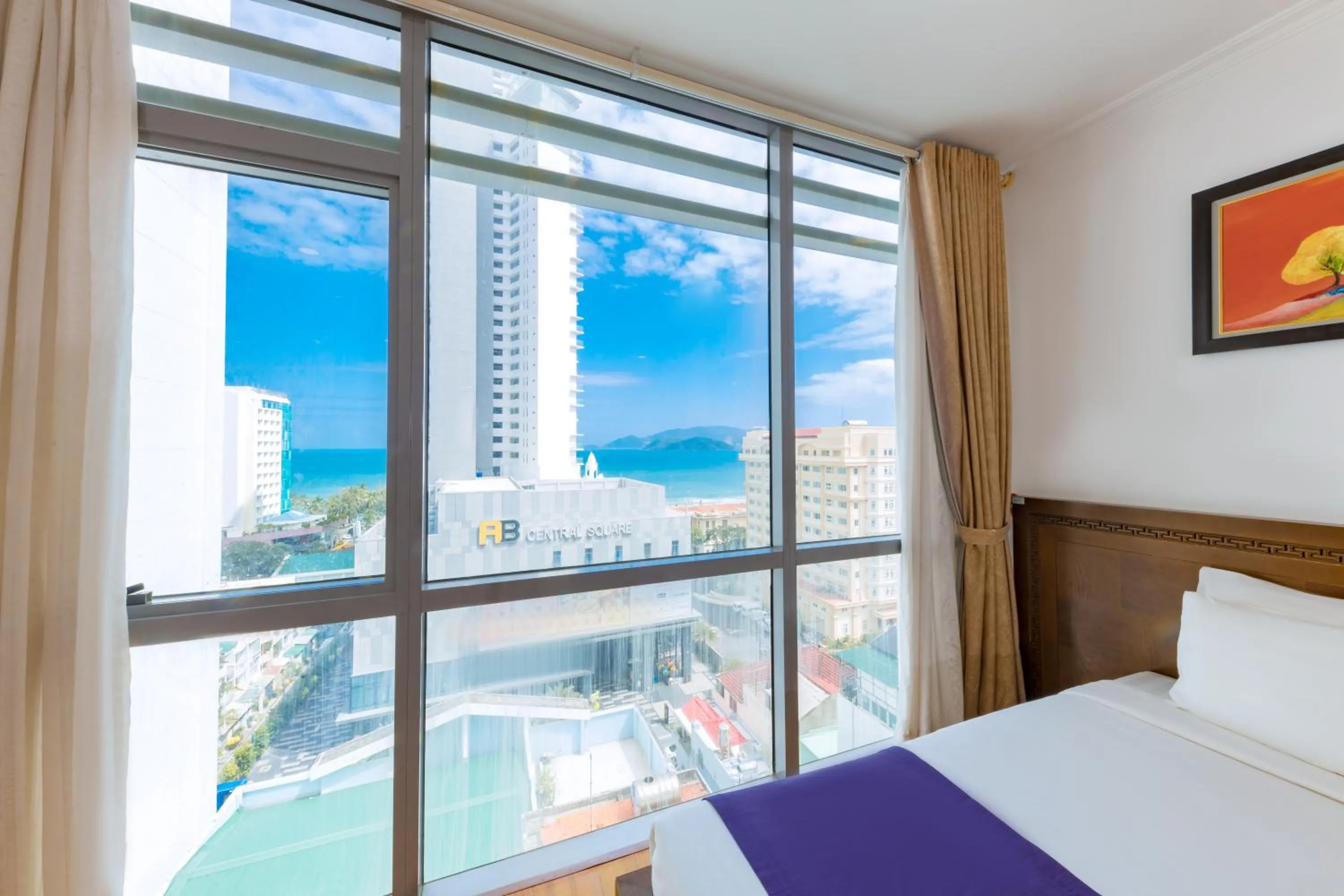 City view, Bed in Central Nha Trang Hotel