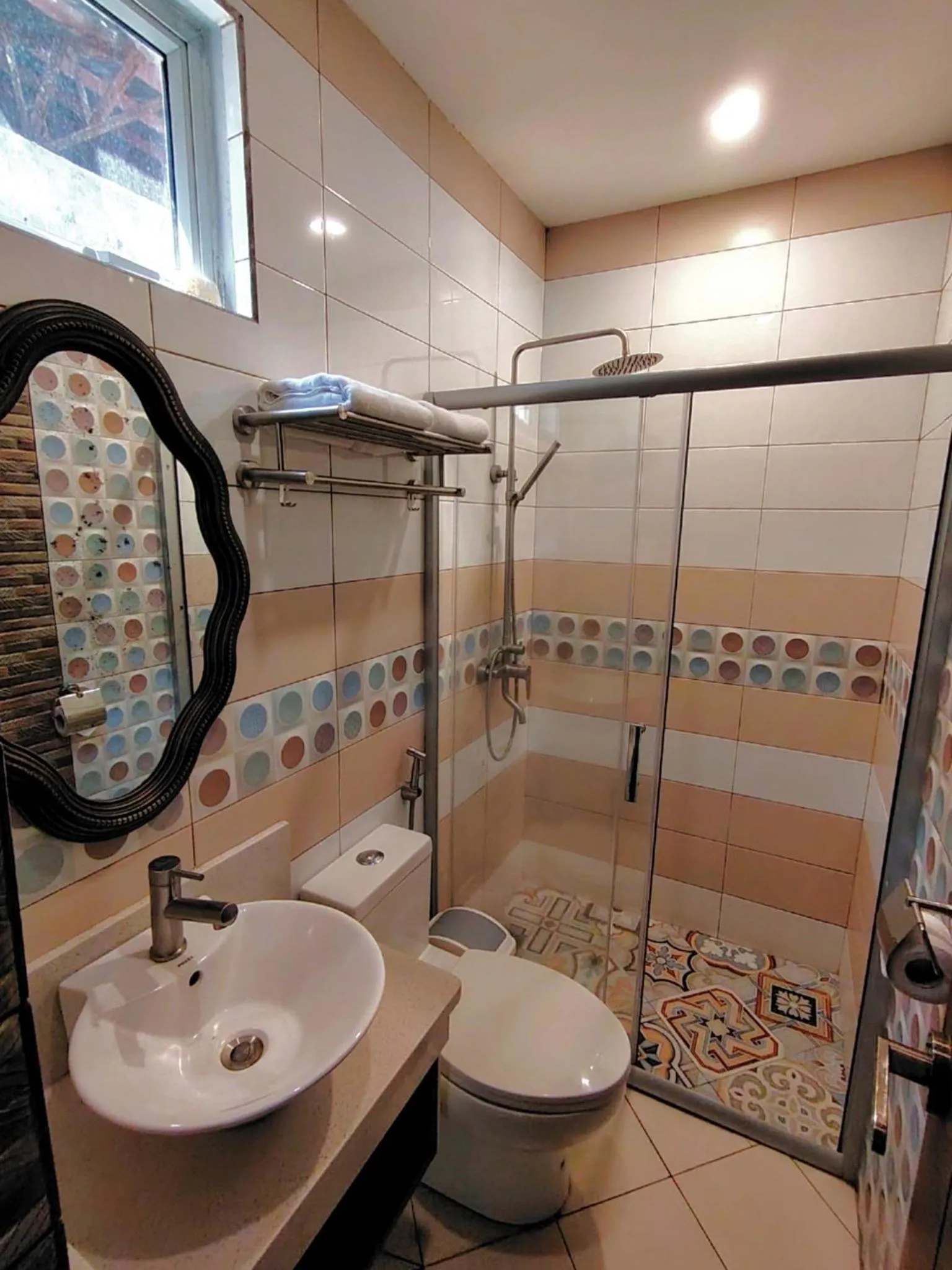 Shower in Ambien's Place Residential Hotel