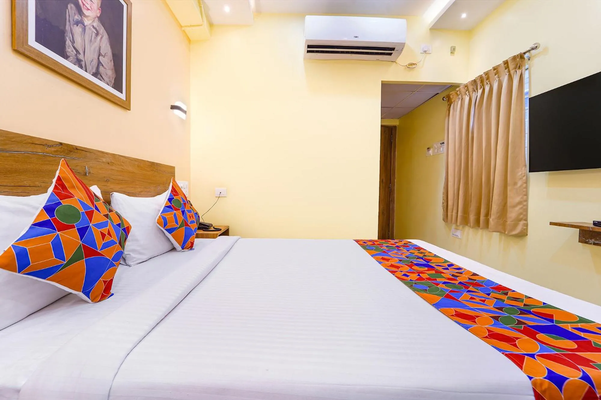 Bed in FabHotel INK - Nr Coimbatore North Railway Station