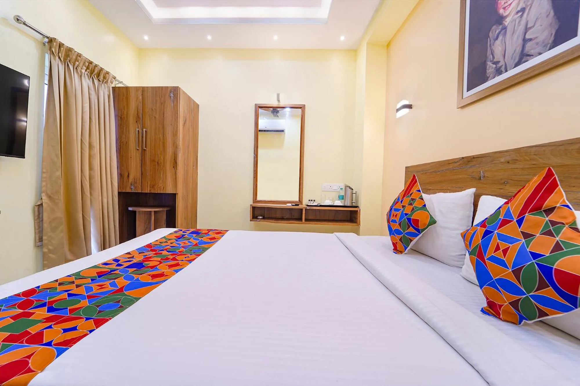 Bed in FabHotel INK - Nr Coimbatore North Railway Station