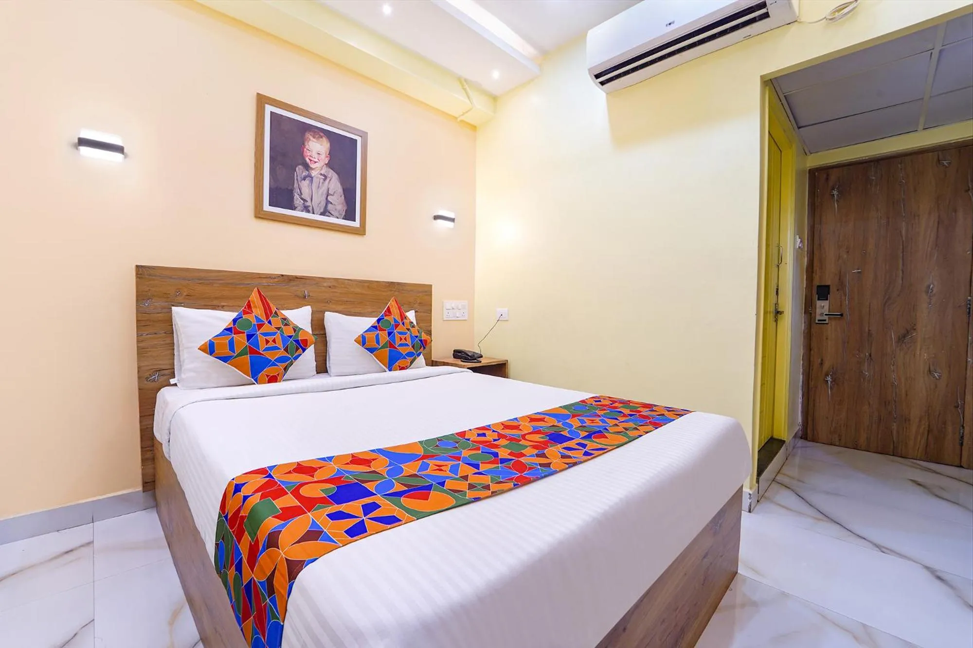 Bed in FabHotel INK - Nr Coimbatore North Railway Station