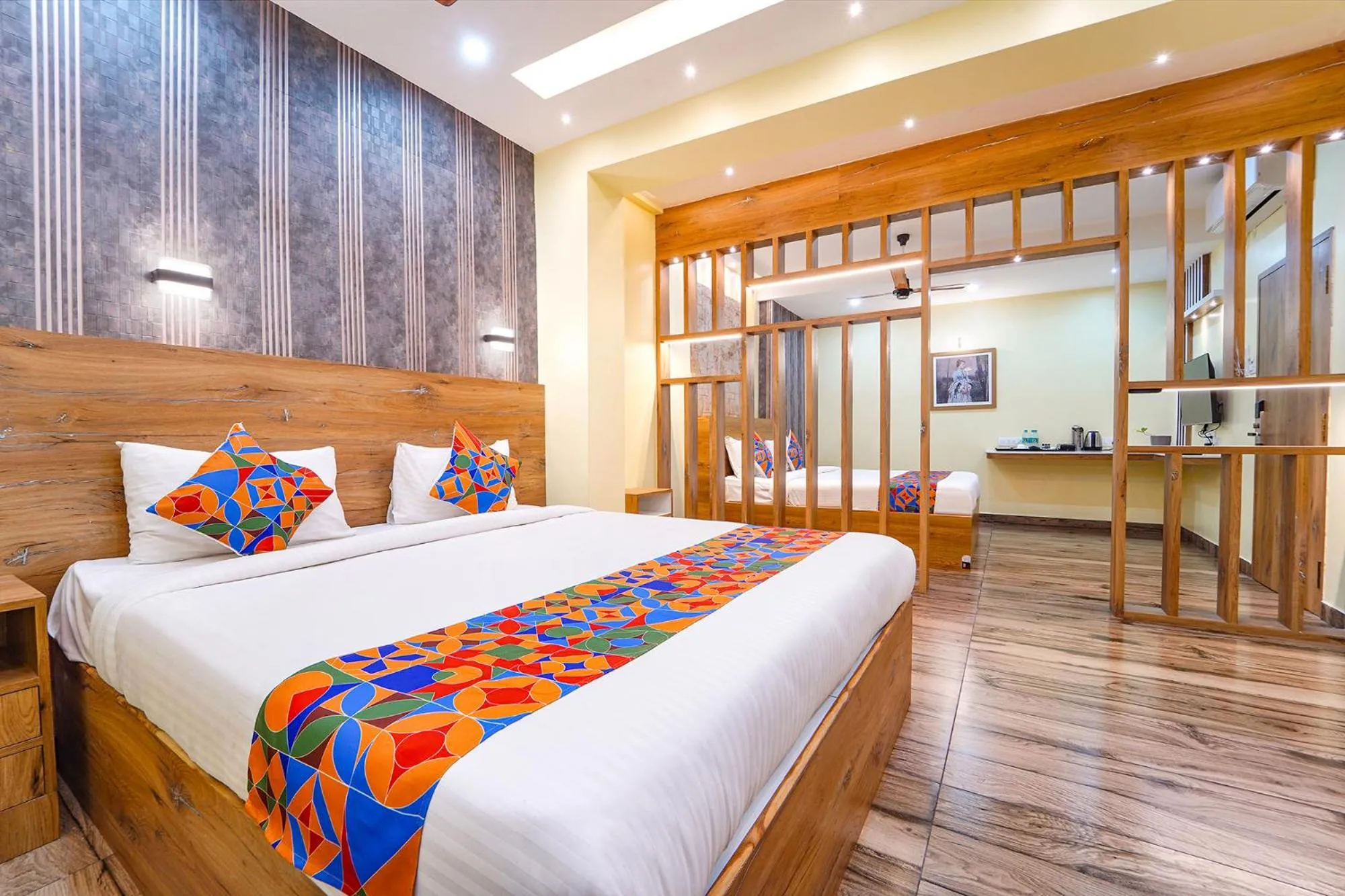 Bed in FabHotel INK - Nr Coimbatore North Railway Station
