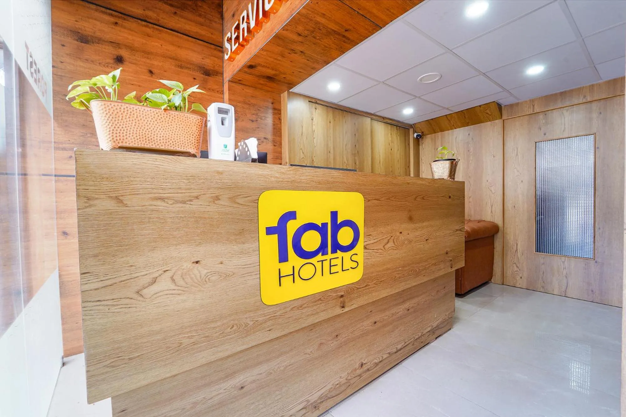 Lobby or reception in FabHotel INK - Nr Coimbatore North Railway Station