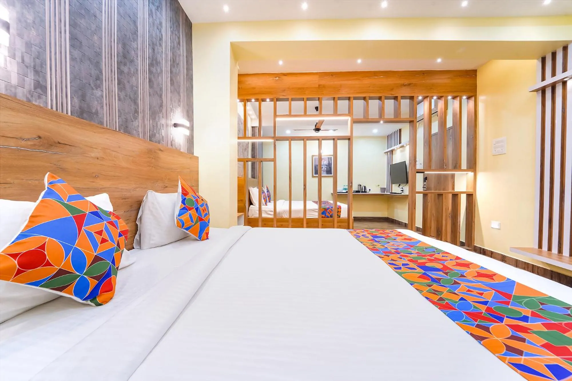 Bed in FabHotel INK - Nr Coimbatore North Railway Station