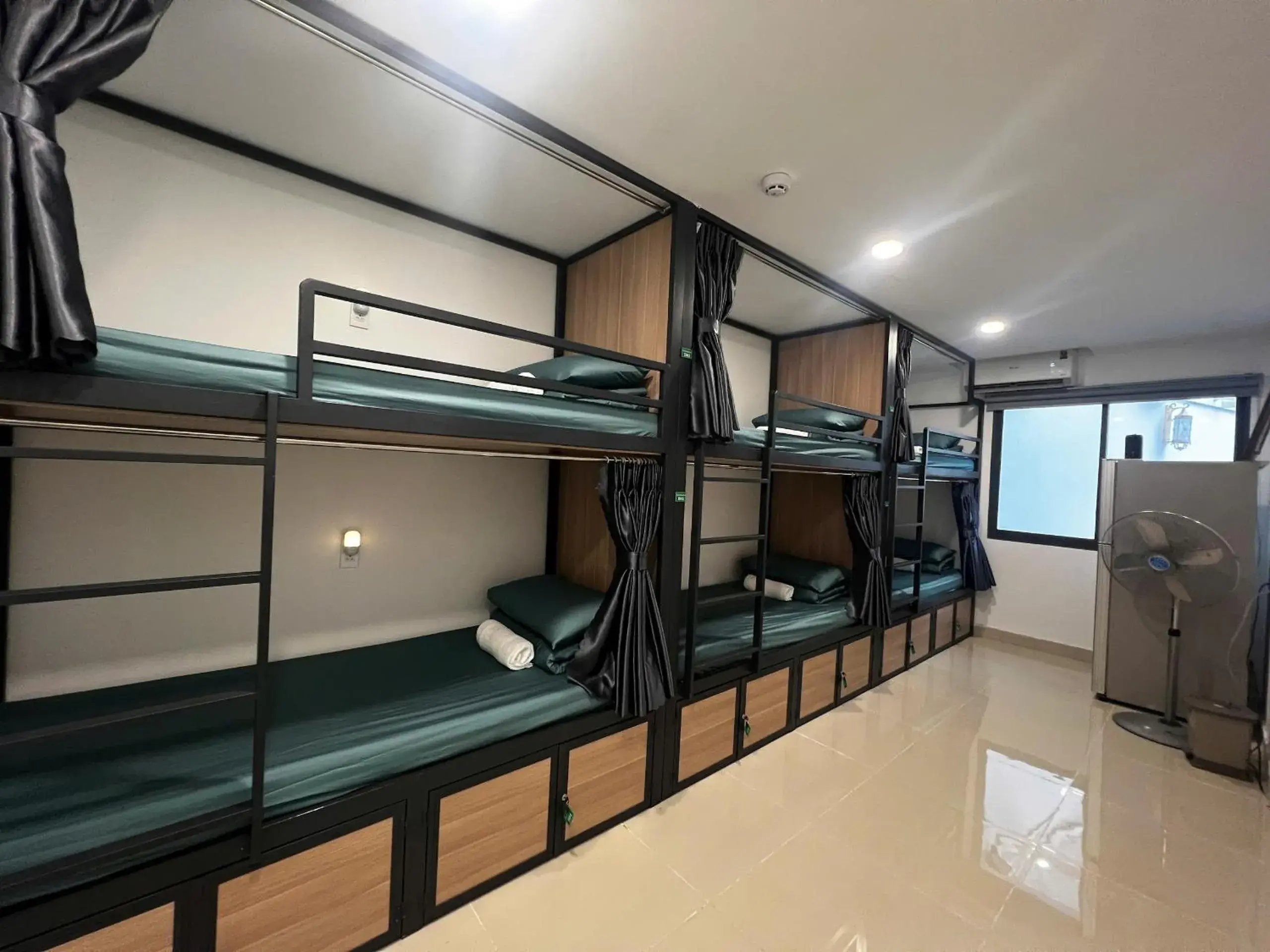 Bunk Bed in Male Dormitory Room in TalaSaiGon Hotel Bunk Bed in Male Dormitory Room in TalaSaiGon Hotel