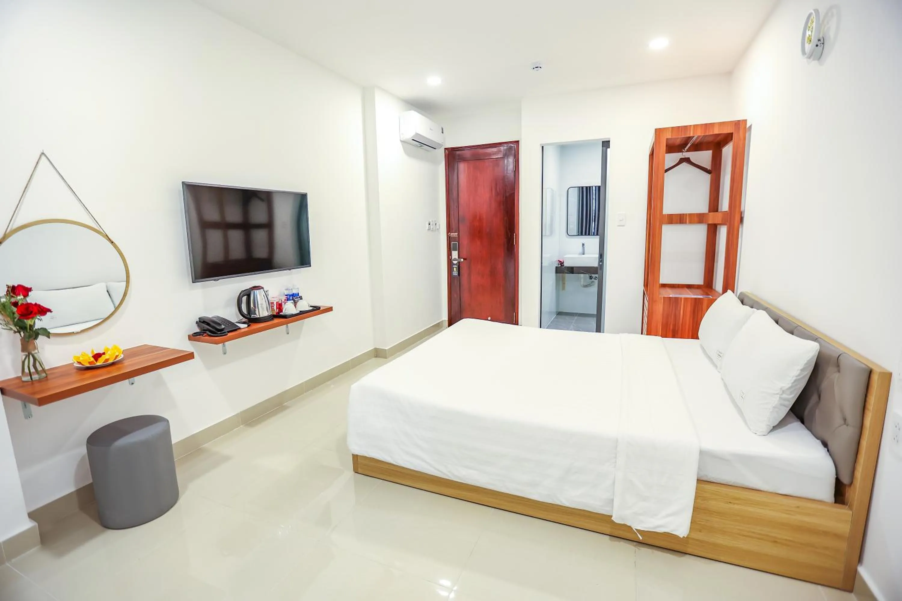 Bed in TalaSaiGon Hotel