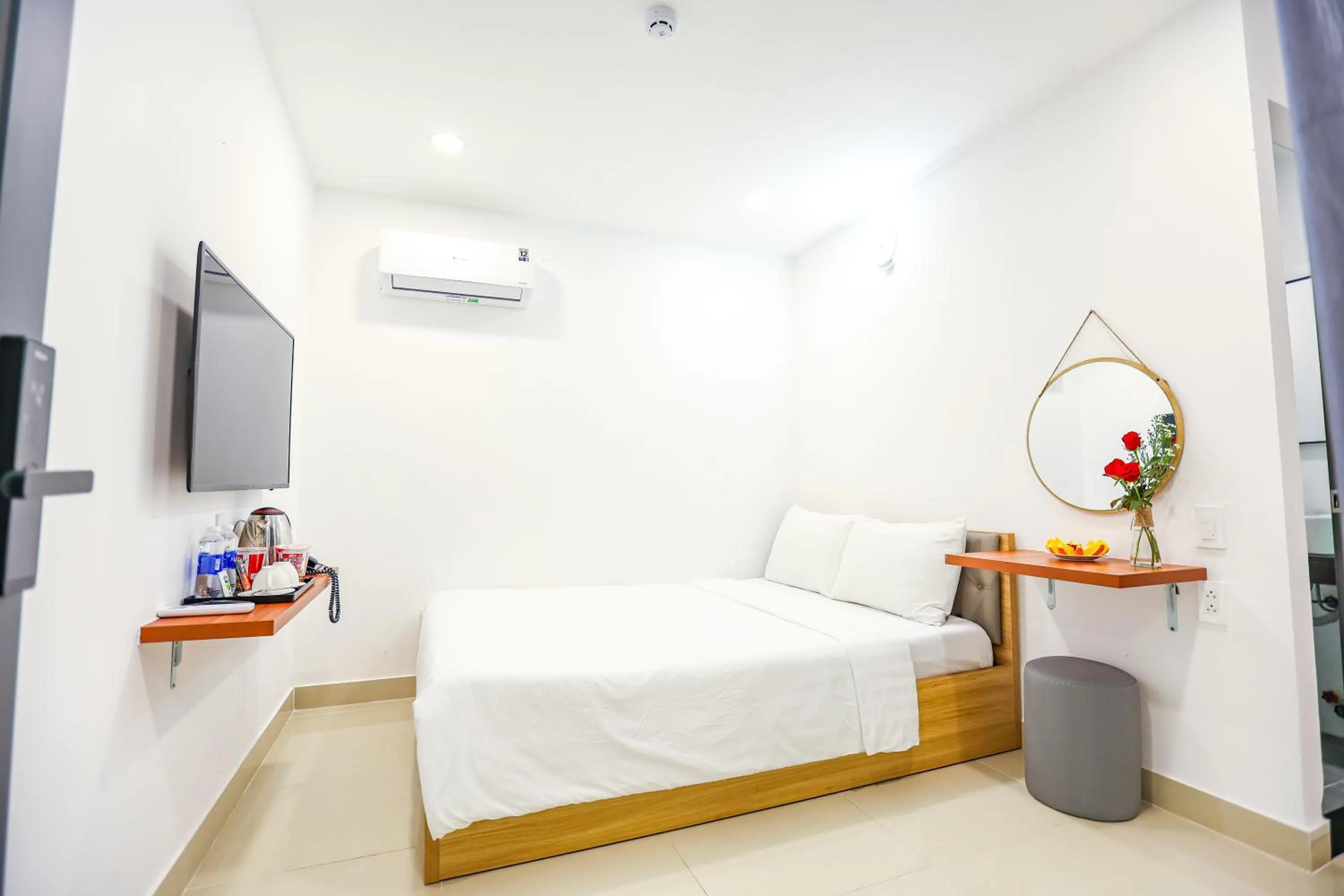 Bed in TalaSaiGon Hotel