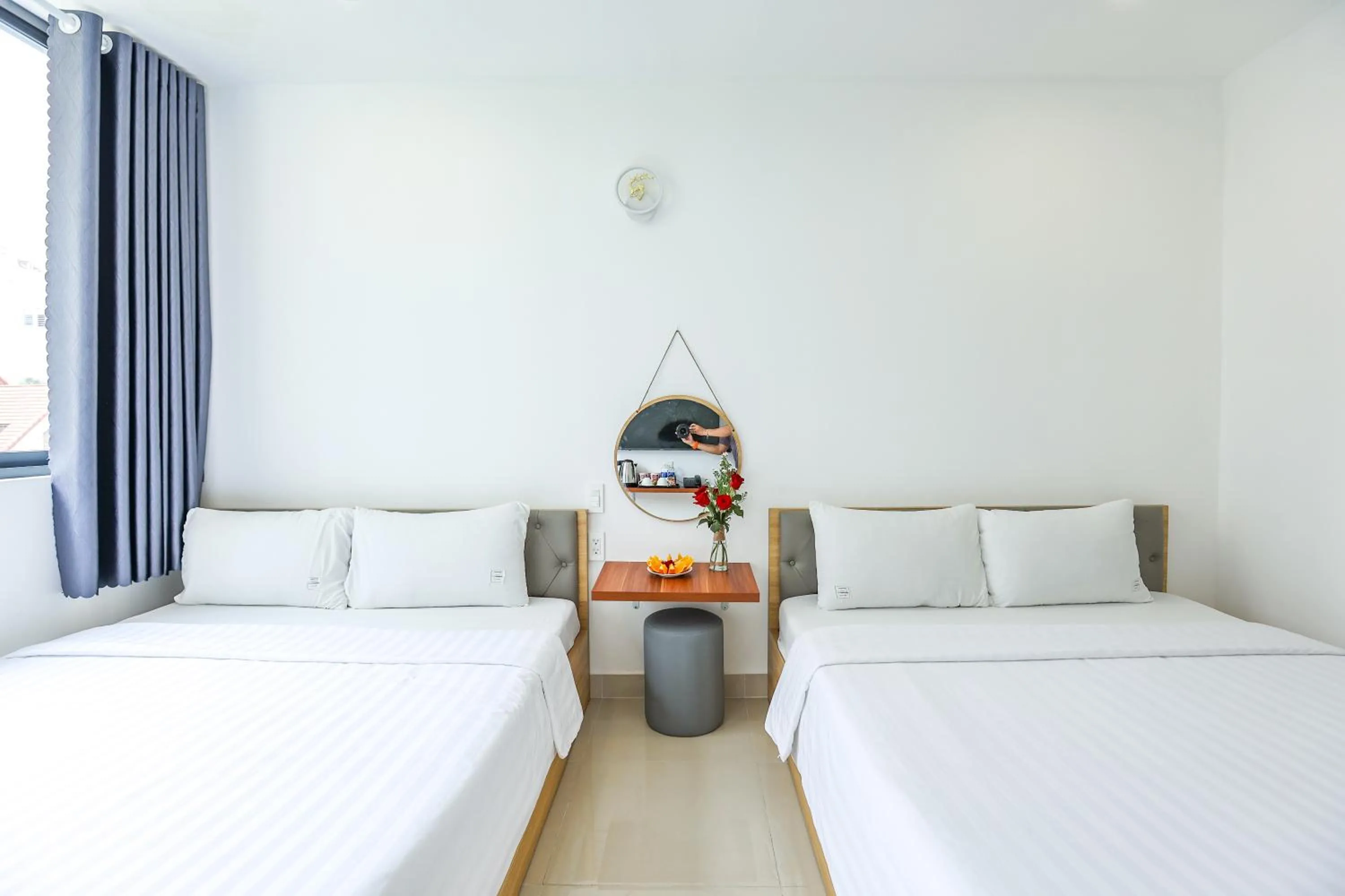 Bed in TalaSaiGon Hotel