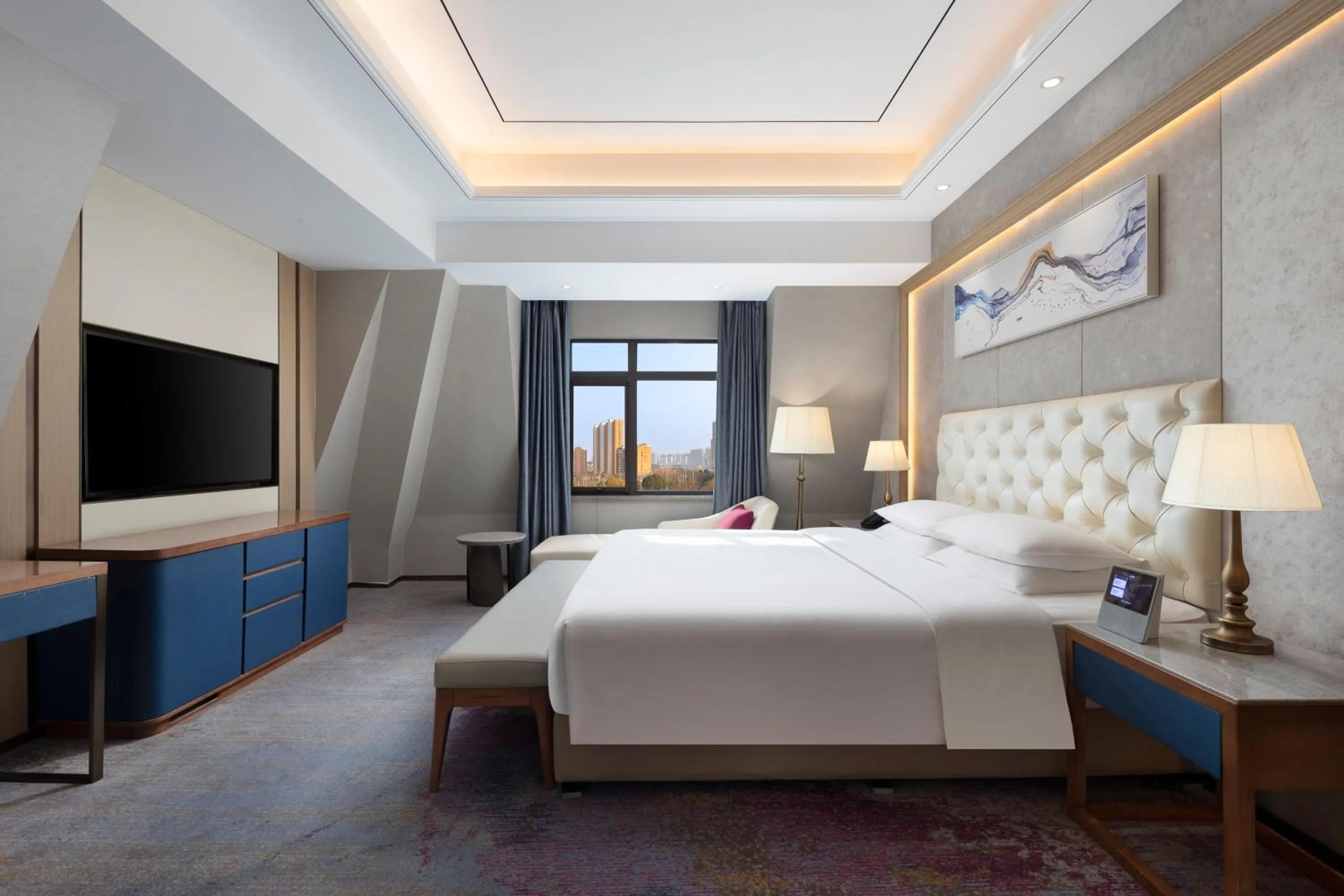 Bed in Ramada by Wyndham Zhumadian West Station