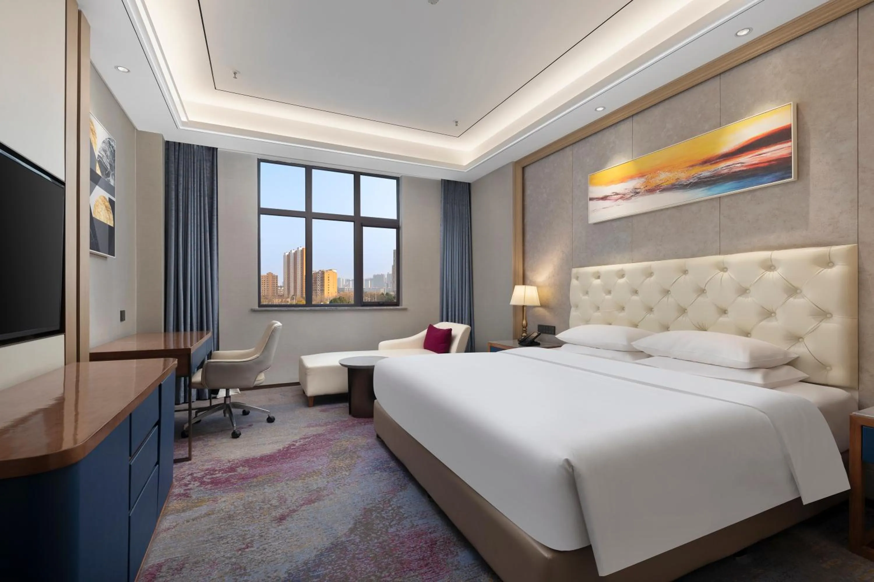 Bed in Ramada by Wyndham Zhumadian West Station