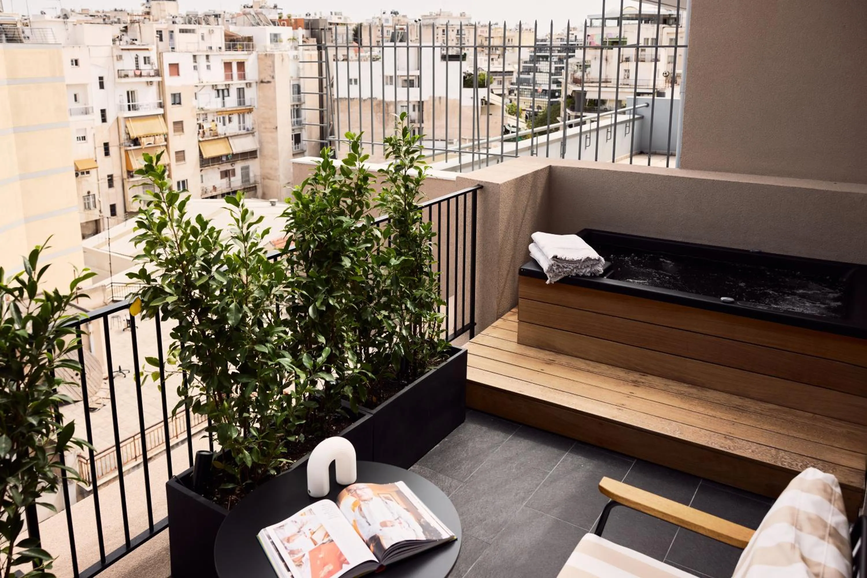 Hot Tub in Kuka Luxury Living Athens