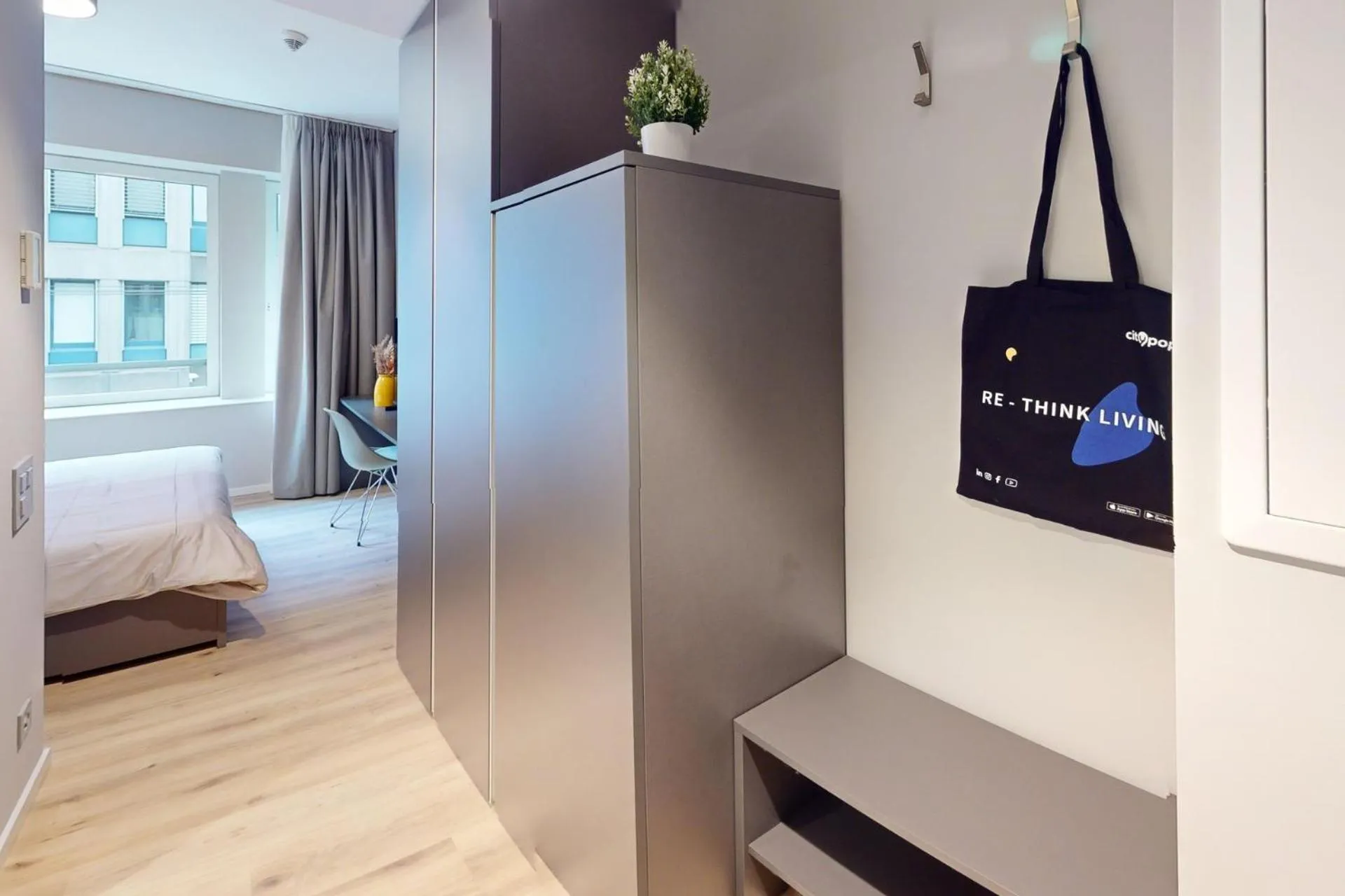 Bedroom, Bed in City Pop 2Night Zürich City - Self check-in