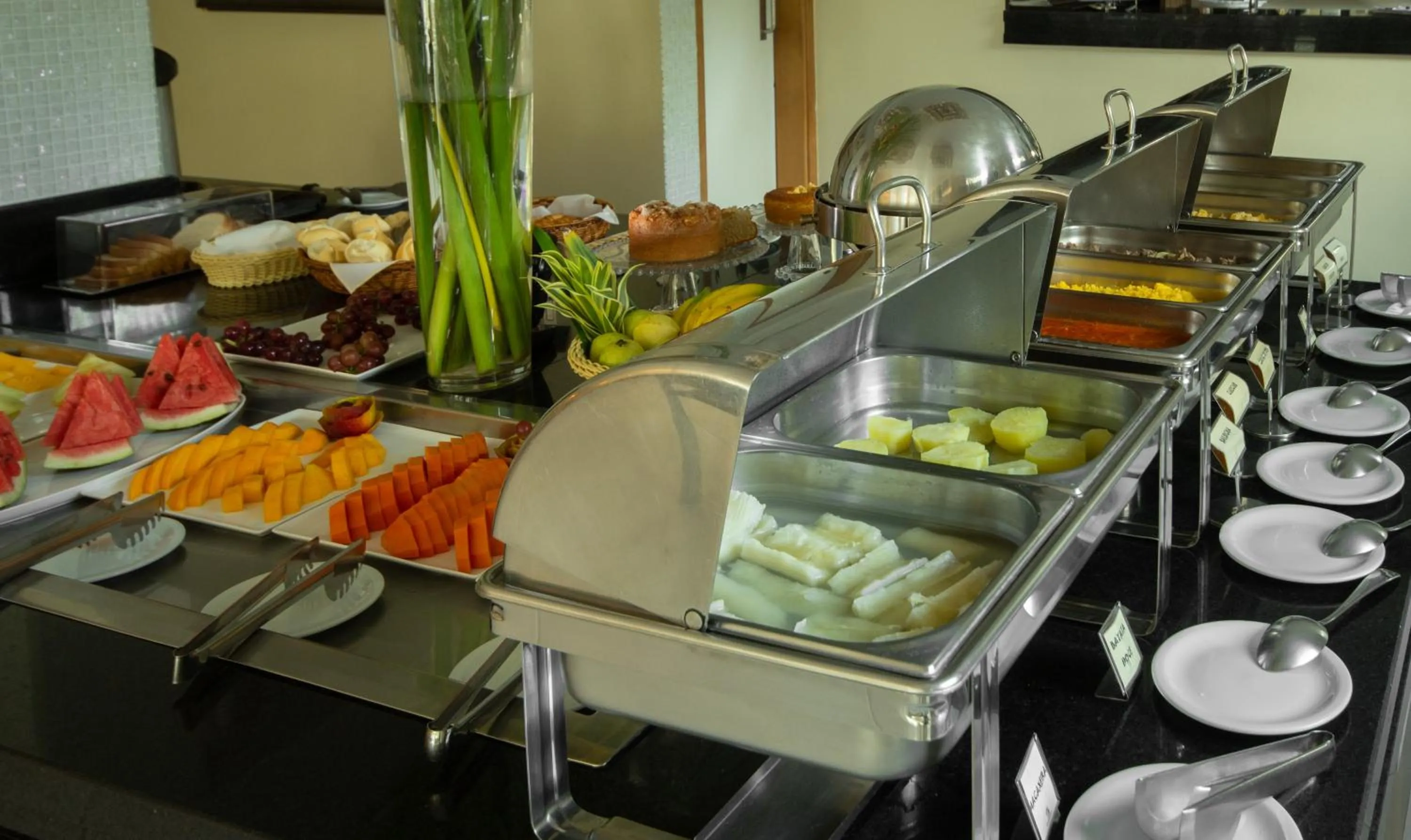 Buffet breakfast in Hotel Coral Beach