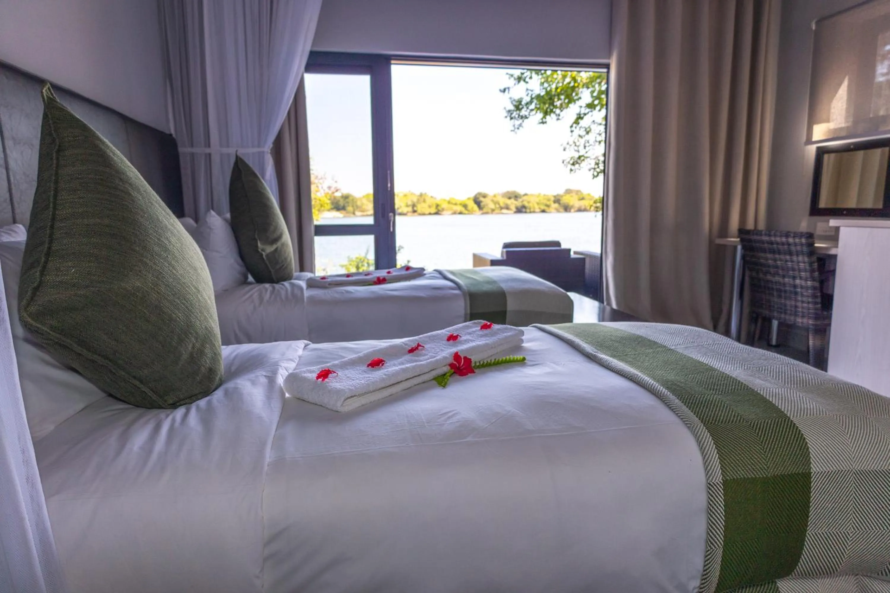 Bedroom, Bed in The Victoria Falls Waterfront