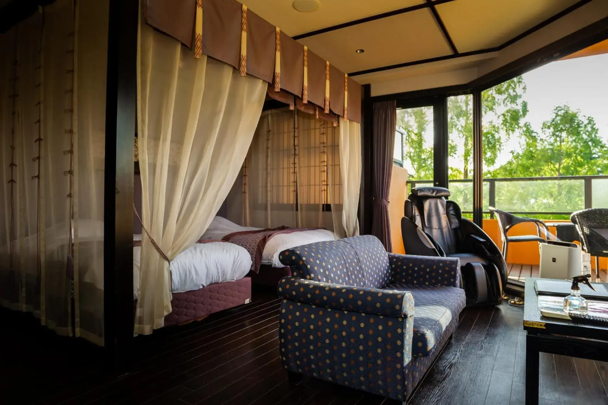 Triple Room with Tatami Area and Open-Air Bath in Saiou no Miya Triple Room with Tatami Area and Open-Air Bath in Saiou no Miya