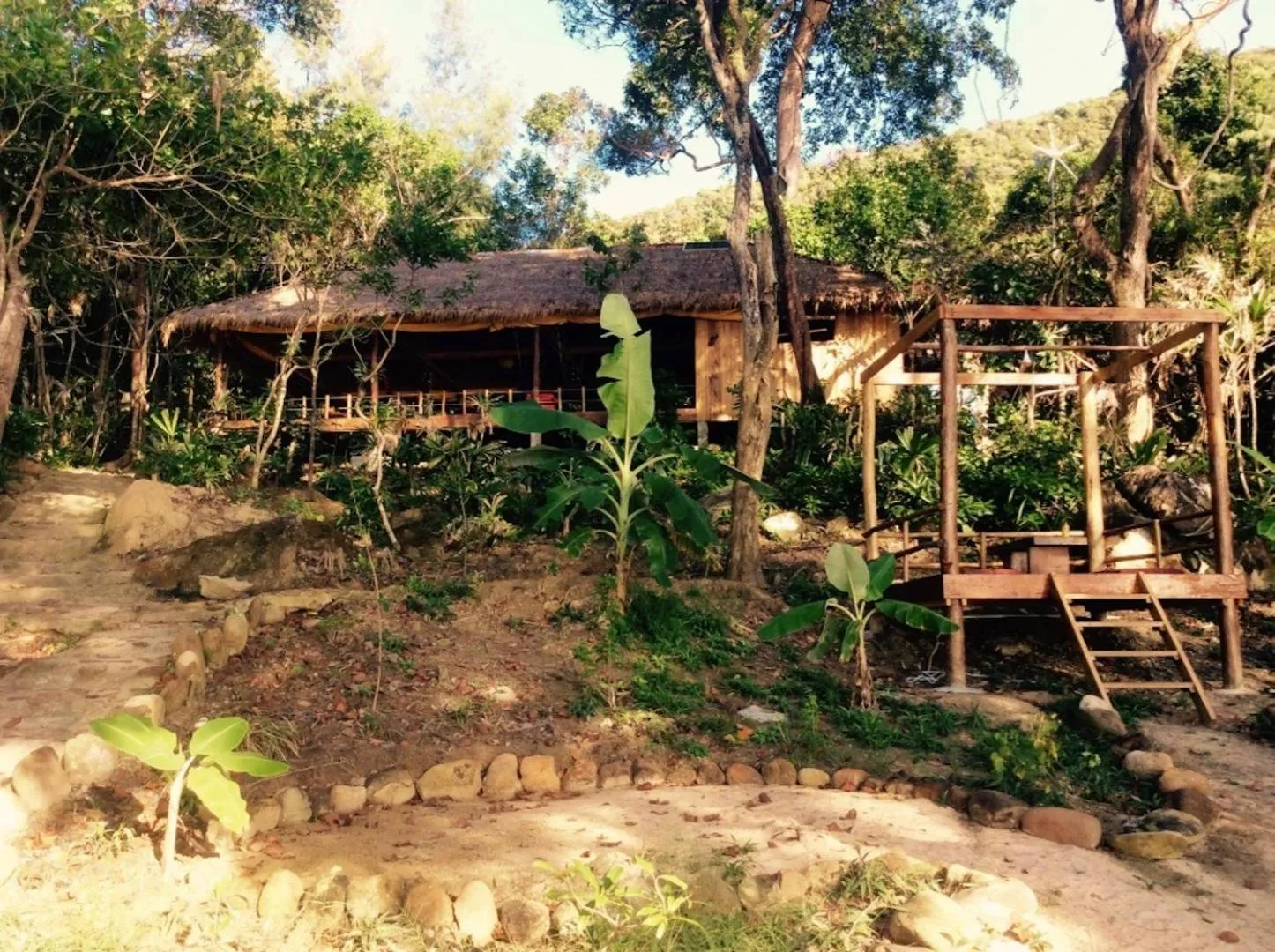 Garden view in Robinson Bungalows