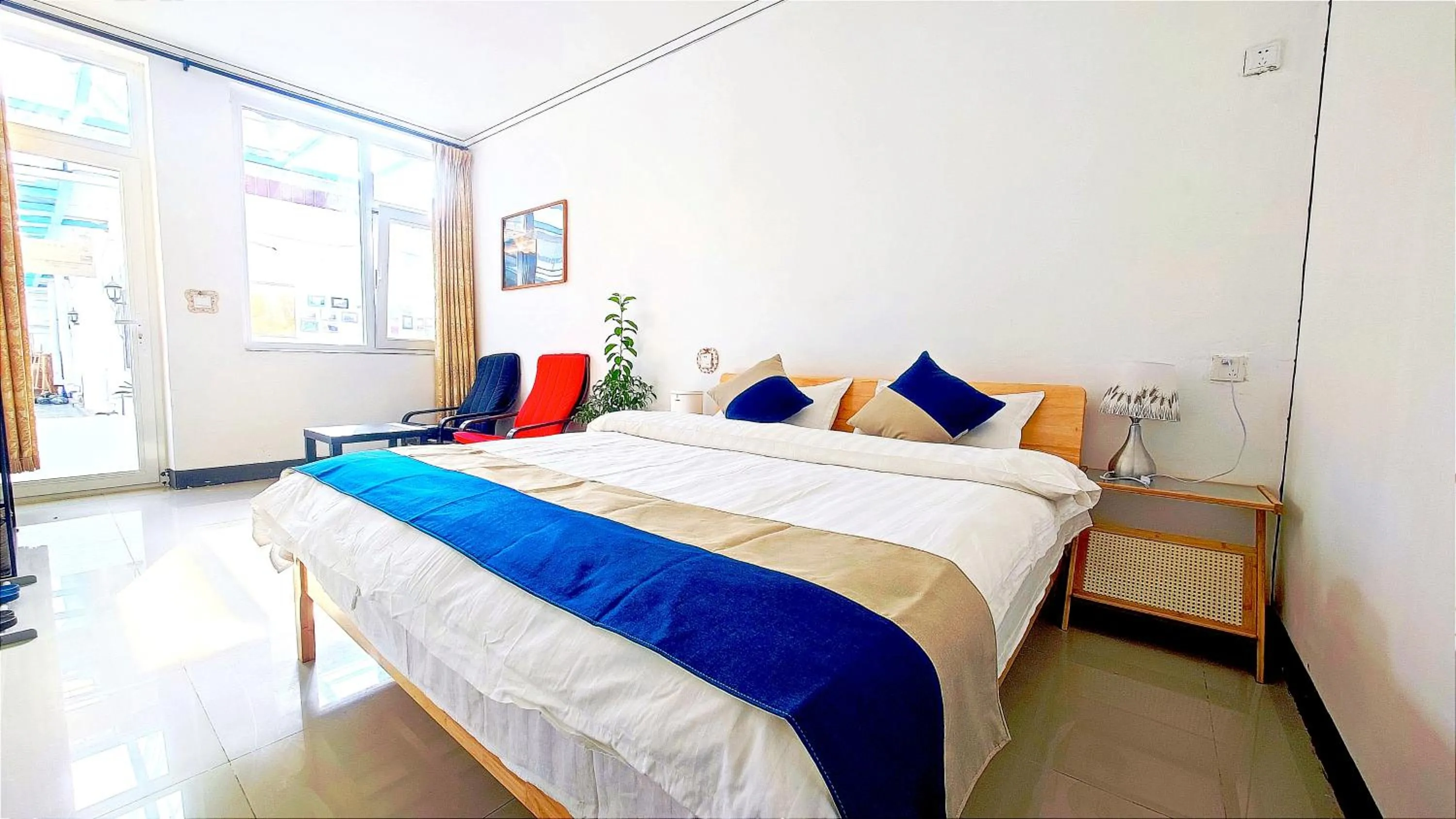 Photo of the whole room, Bed in Gubeikou Great Wall Chengtaoxiaozhu Boutique Homestay