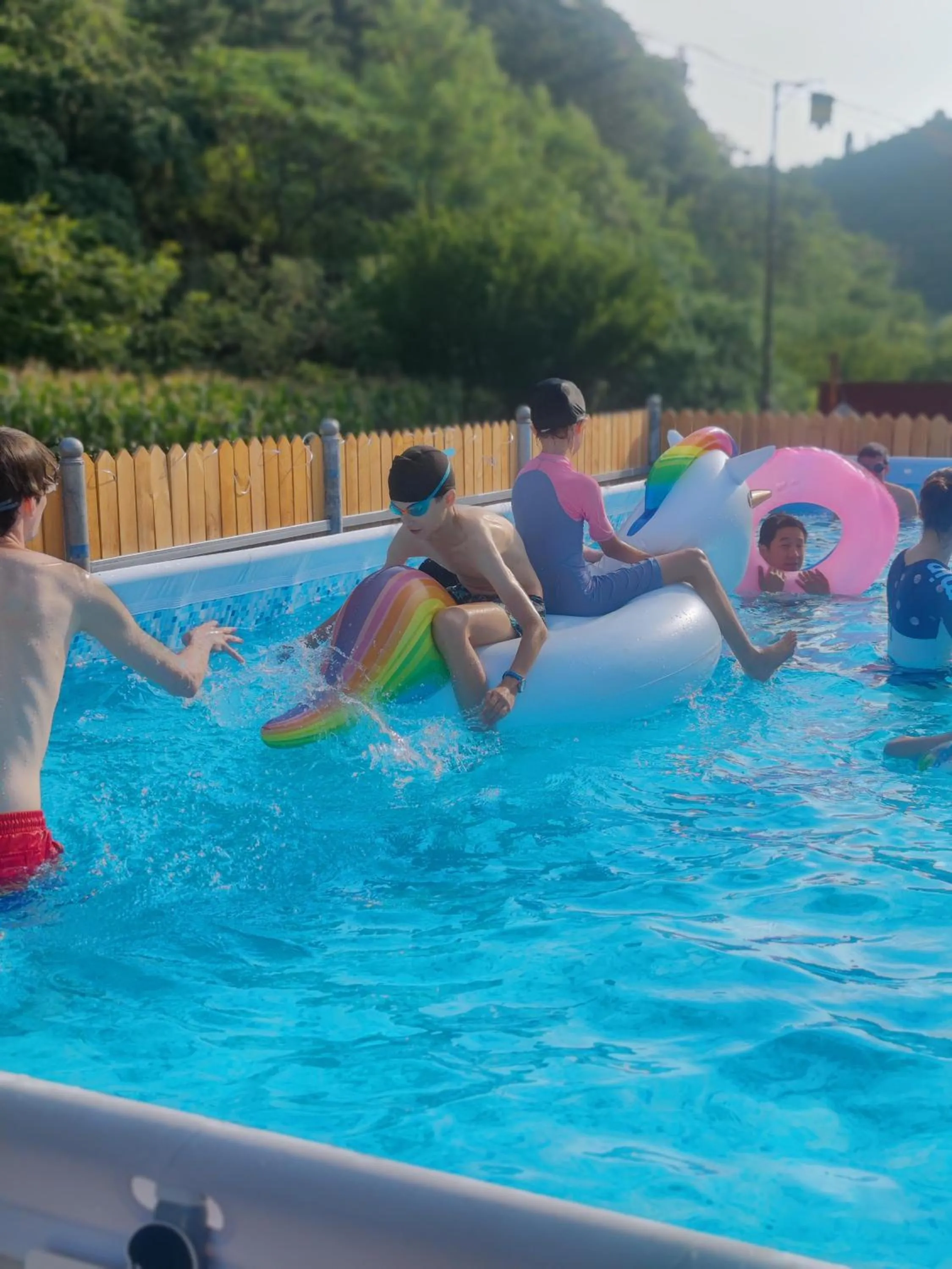 Pool view in Gubeikou Great Wall Chengtaoxiaozhu Boutique Homestay