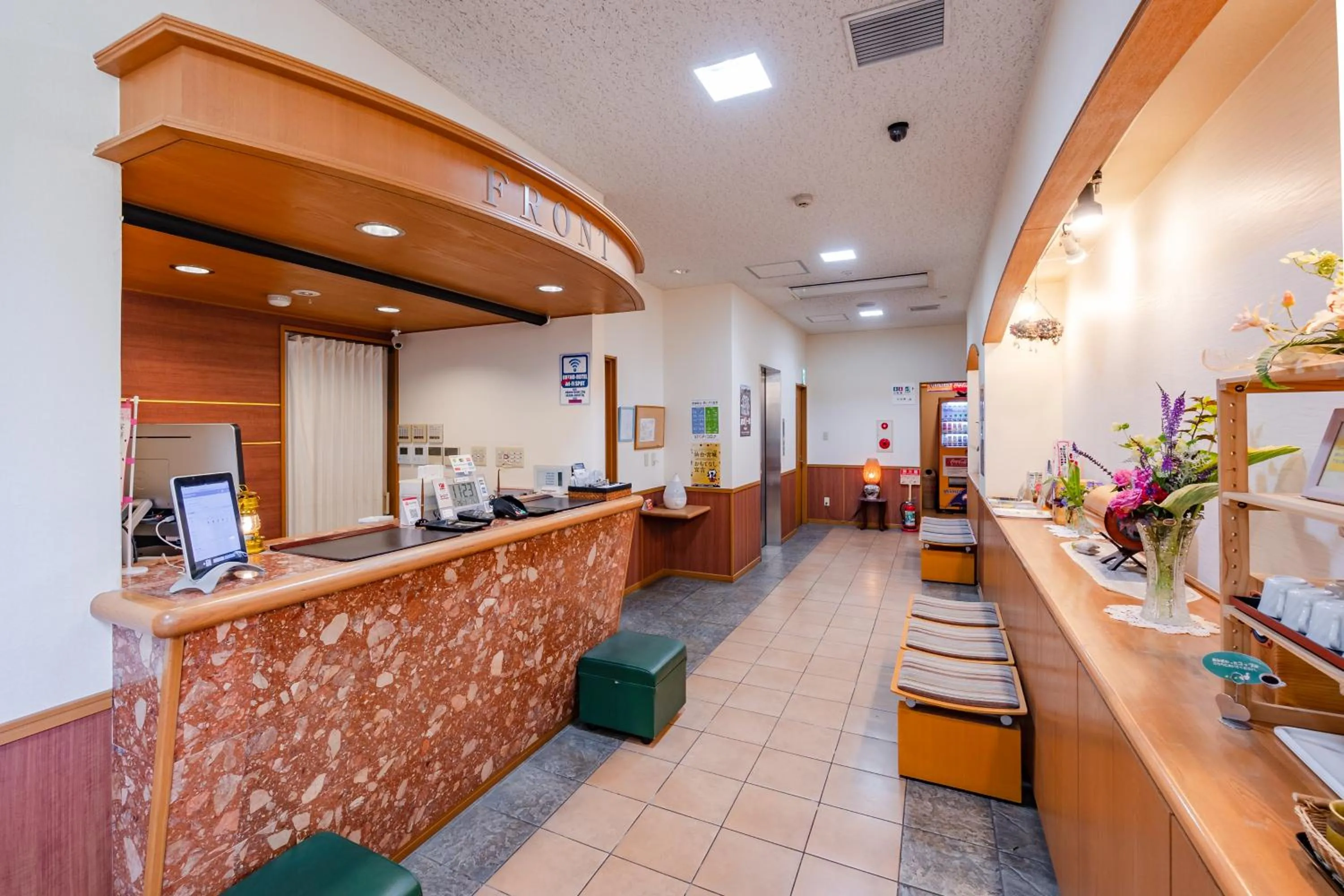 Lobby or reception in Okano Hotel