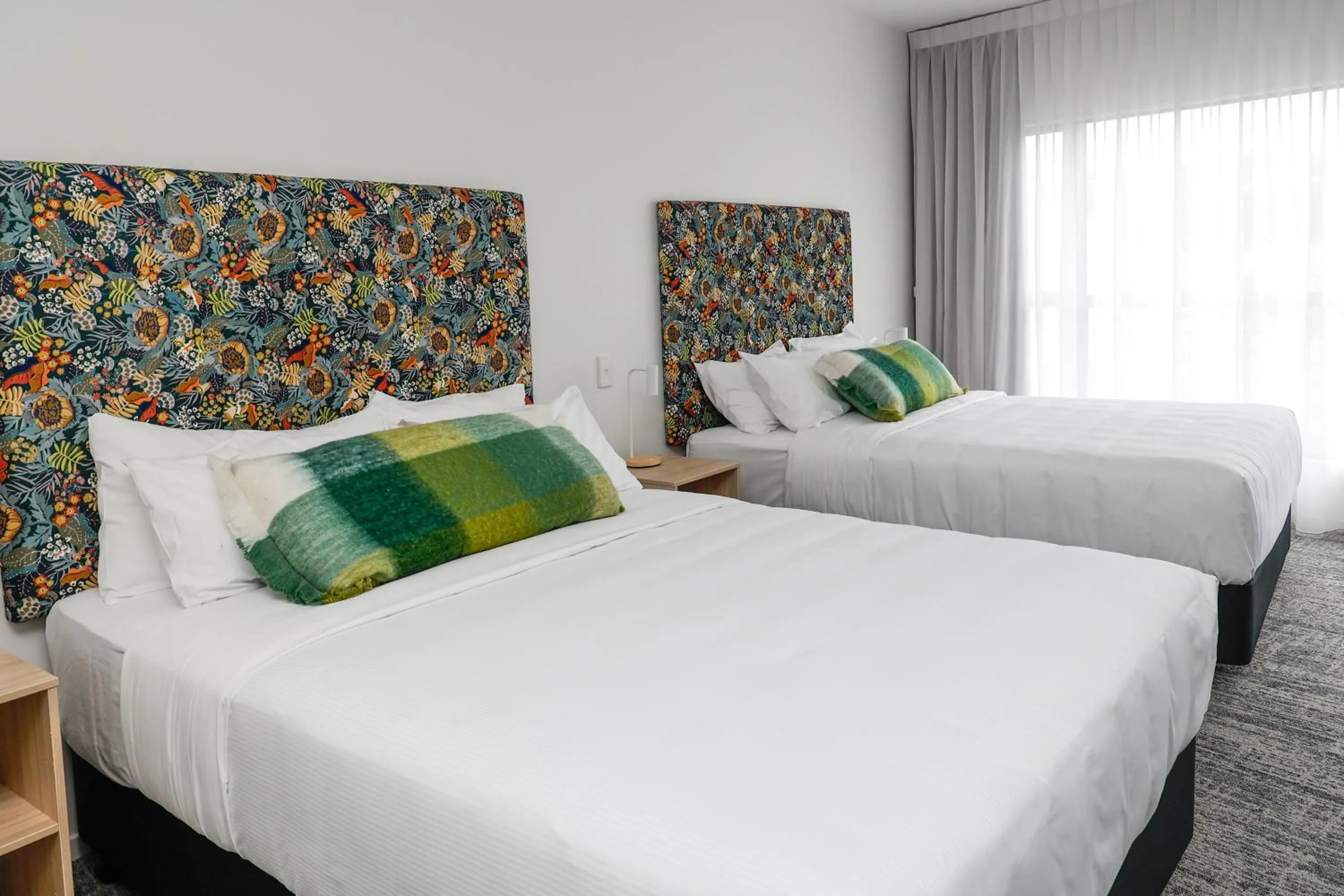 Photo of the whole room, Bed in Airport Stays