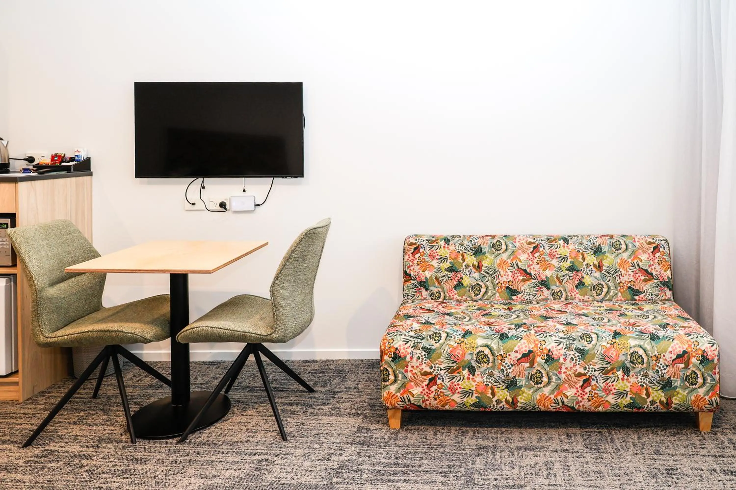 Seating area in Airport Stays