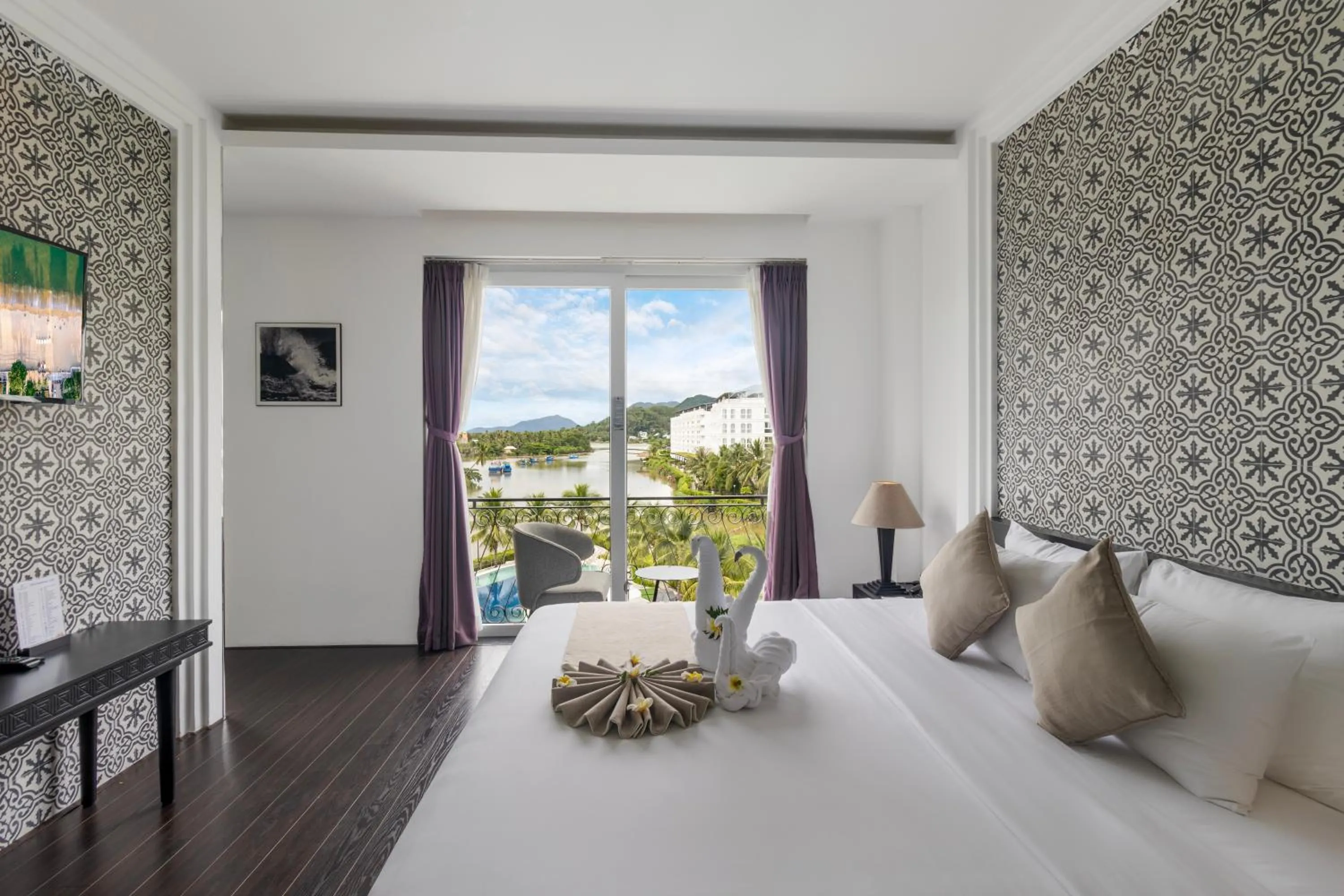 View (from property/room), Bed in Champa Island Nha Trang - Resort Hotel & Spa