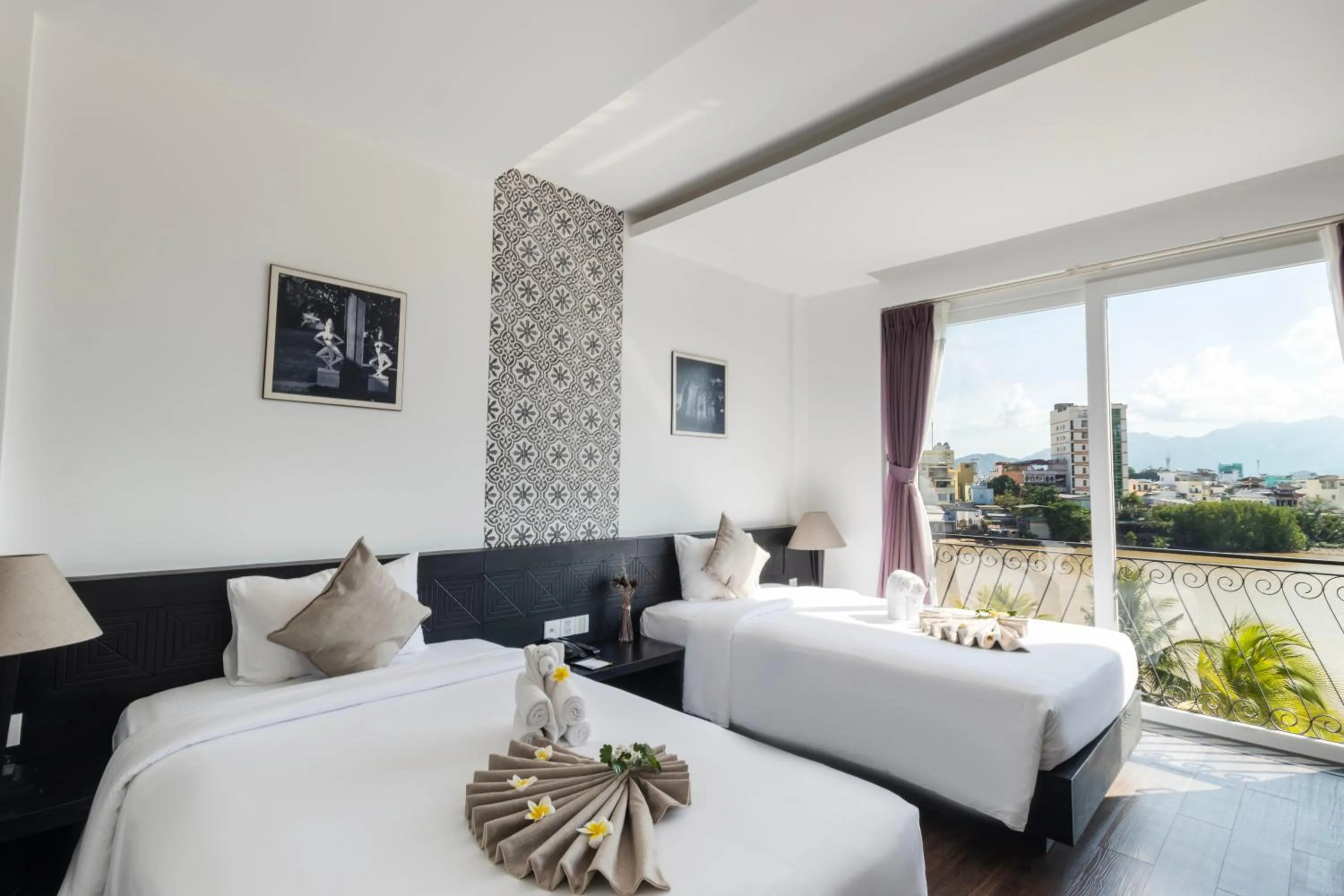 View (from property/room), Bed in Champa Island Nha Trang - Resort Hotel & Spa