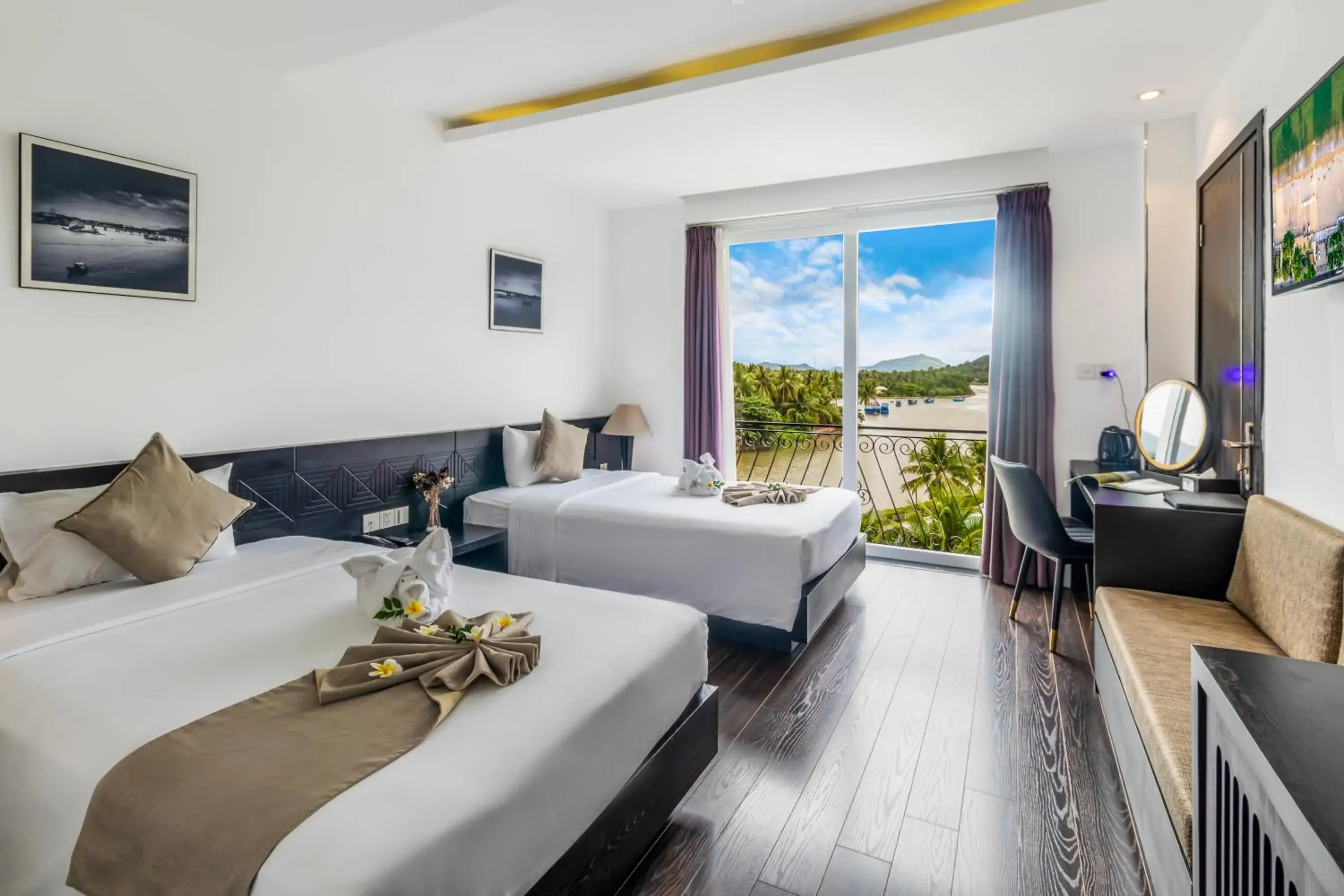 Premier Twin Room with Pool and River View in Champa Island Nha Trang - Resort Hotel & Spa Premier Twin Room with Pool and River View in Champa Island Nha Trang - Resort Hotel & Spa