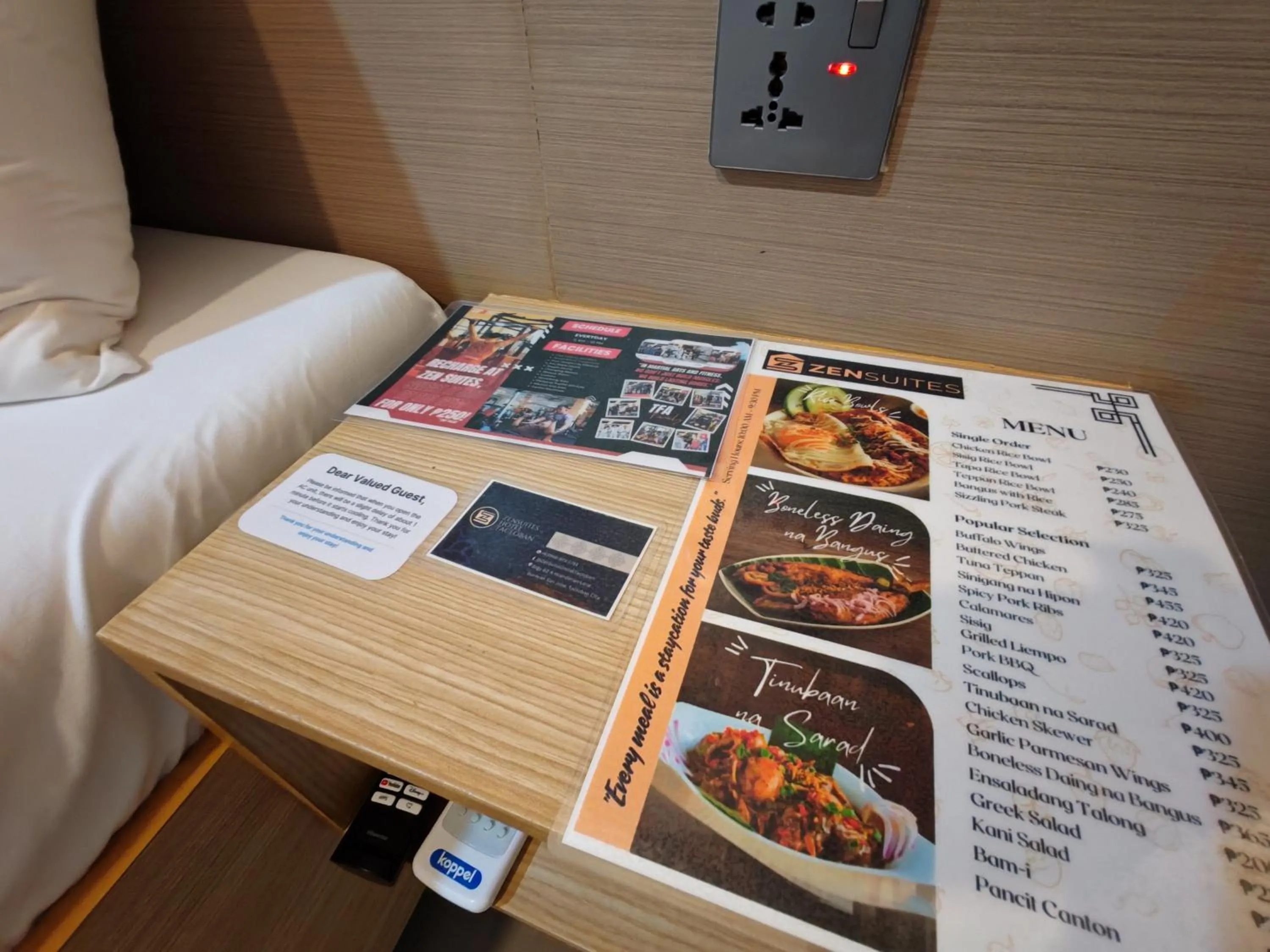 Food in ZenSuites Hotel Tacloban