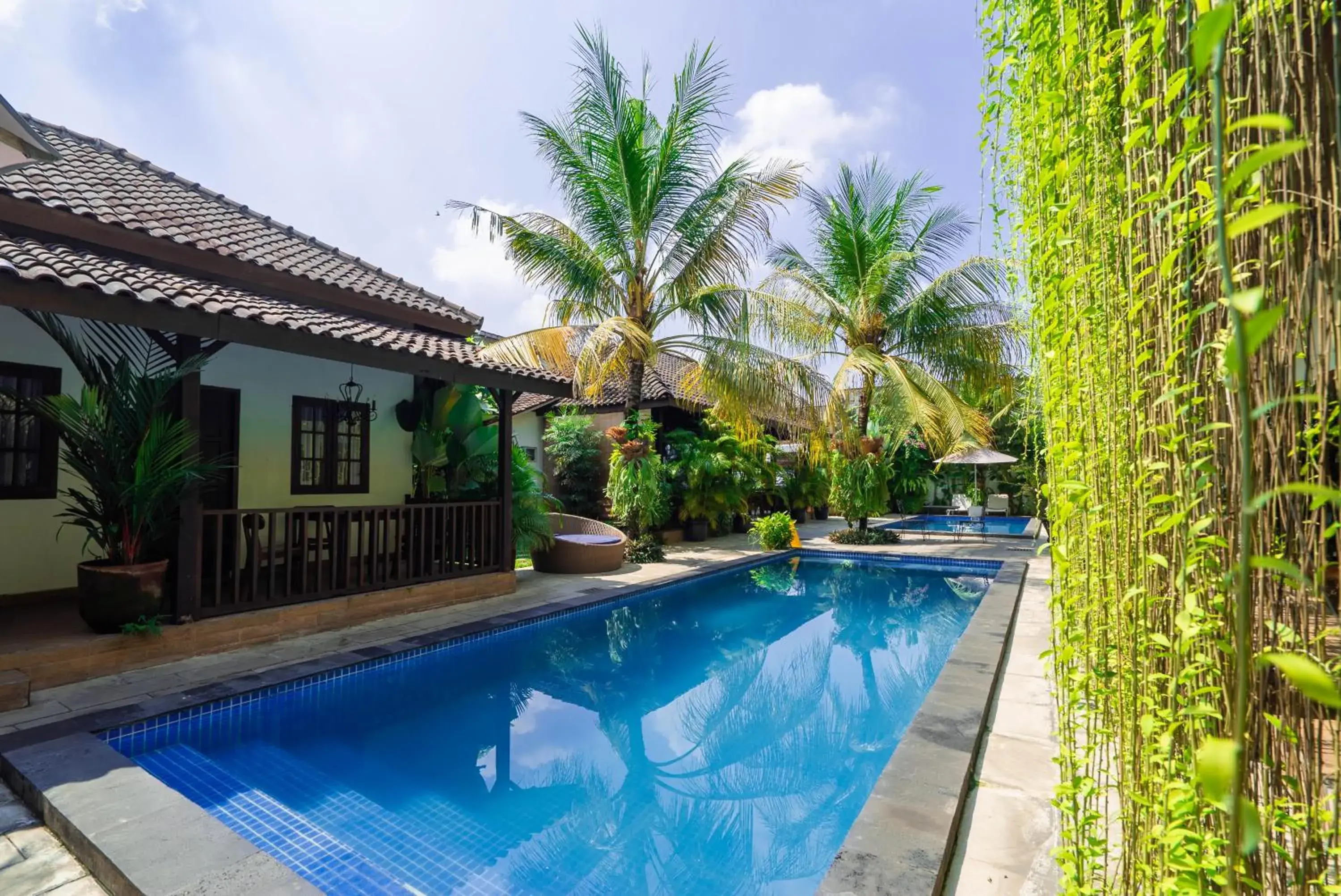 Pool view in La Casa Jogja Pool view in La Casa Jogja