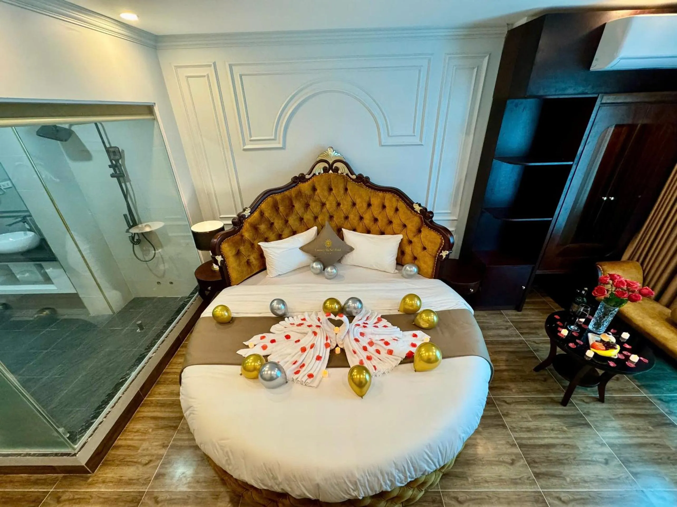 Bed in Luxury Hanoi Hotel