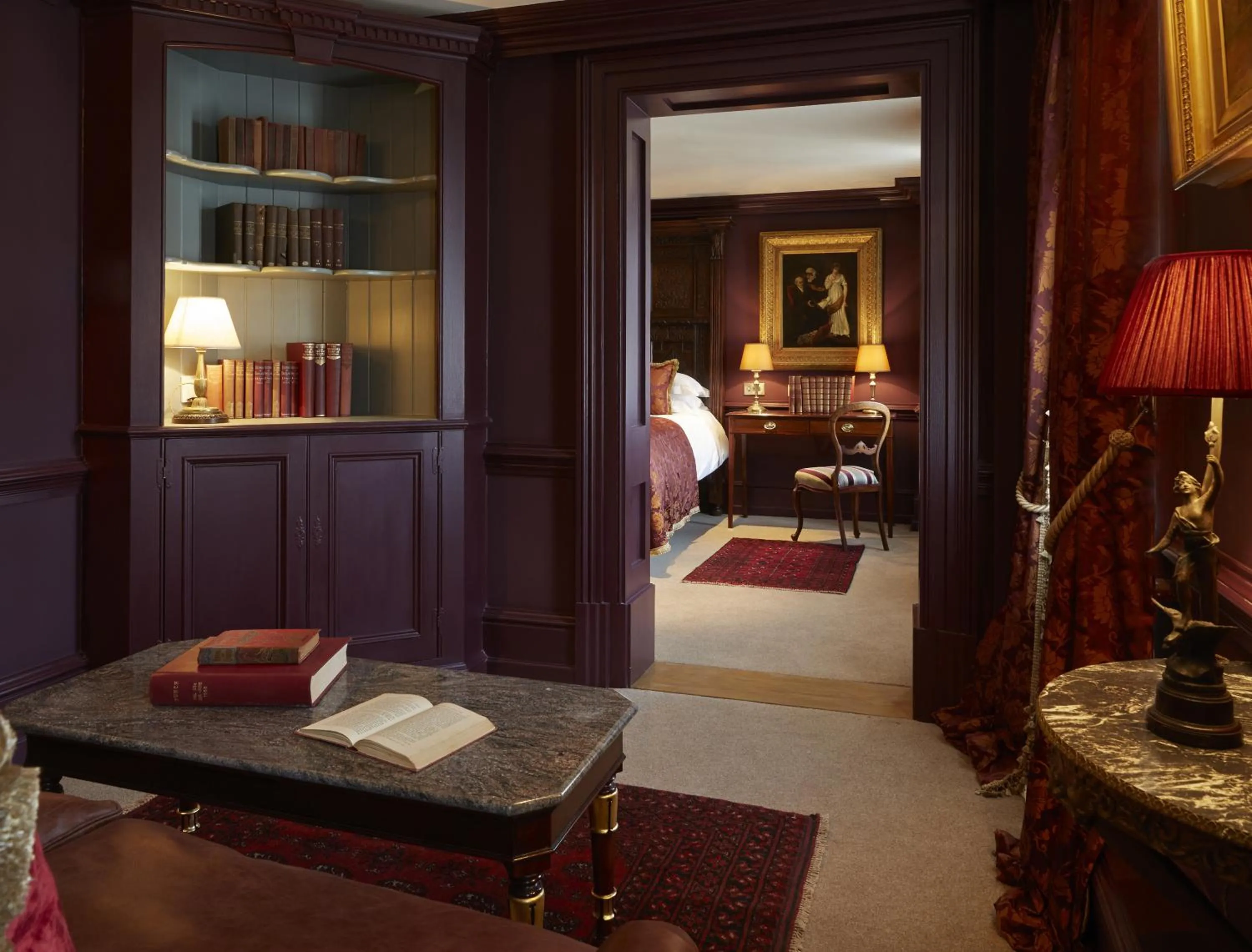 Living room, Bed in Batty Langley's