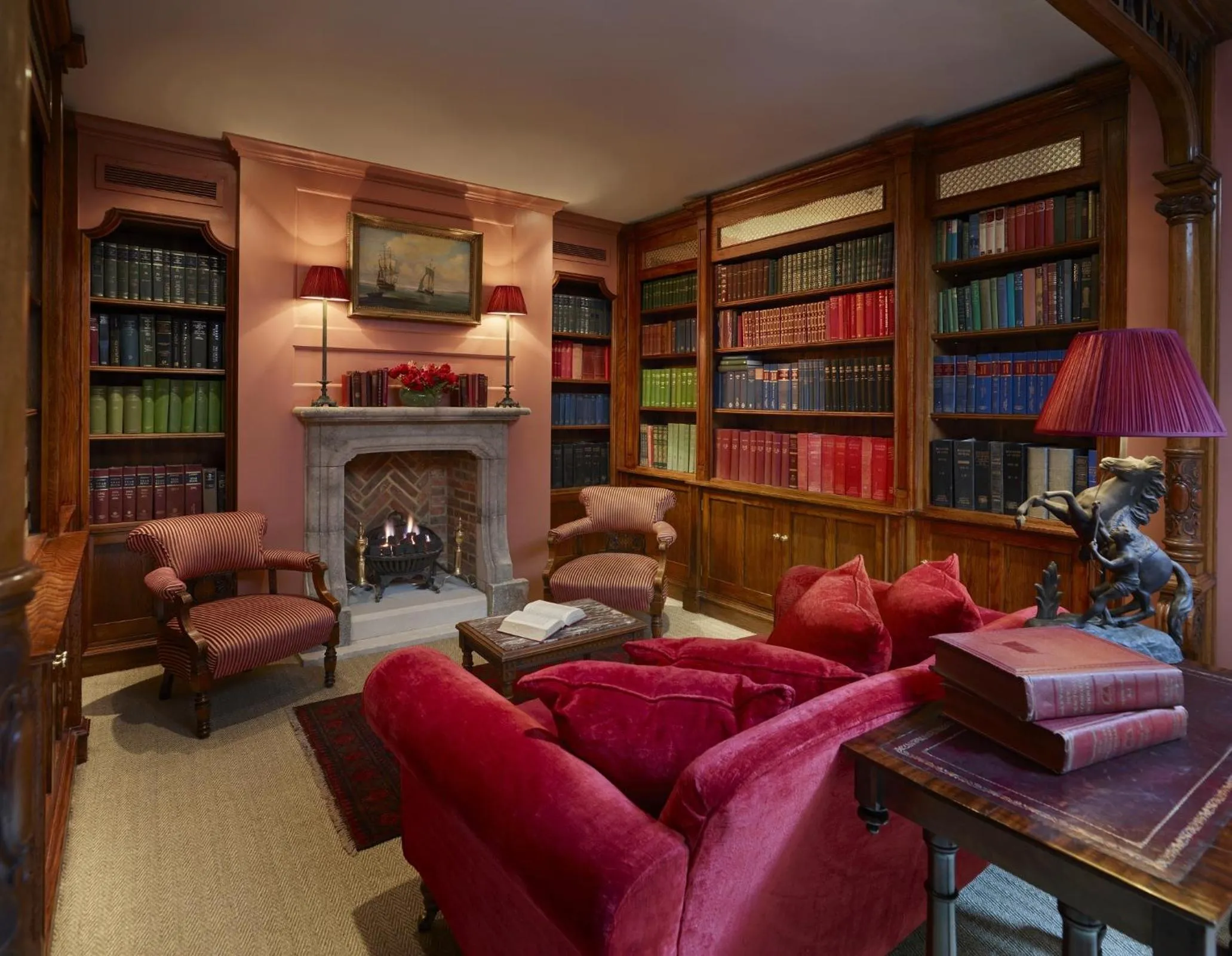 Library in Batty Langley's