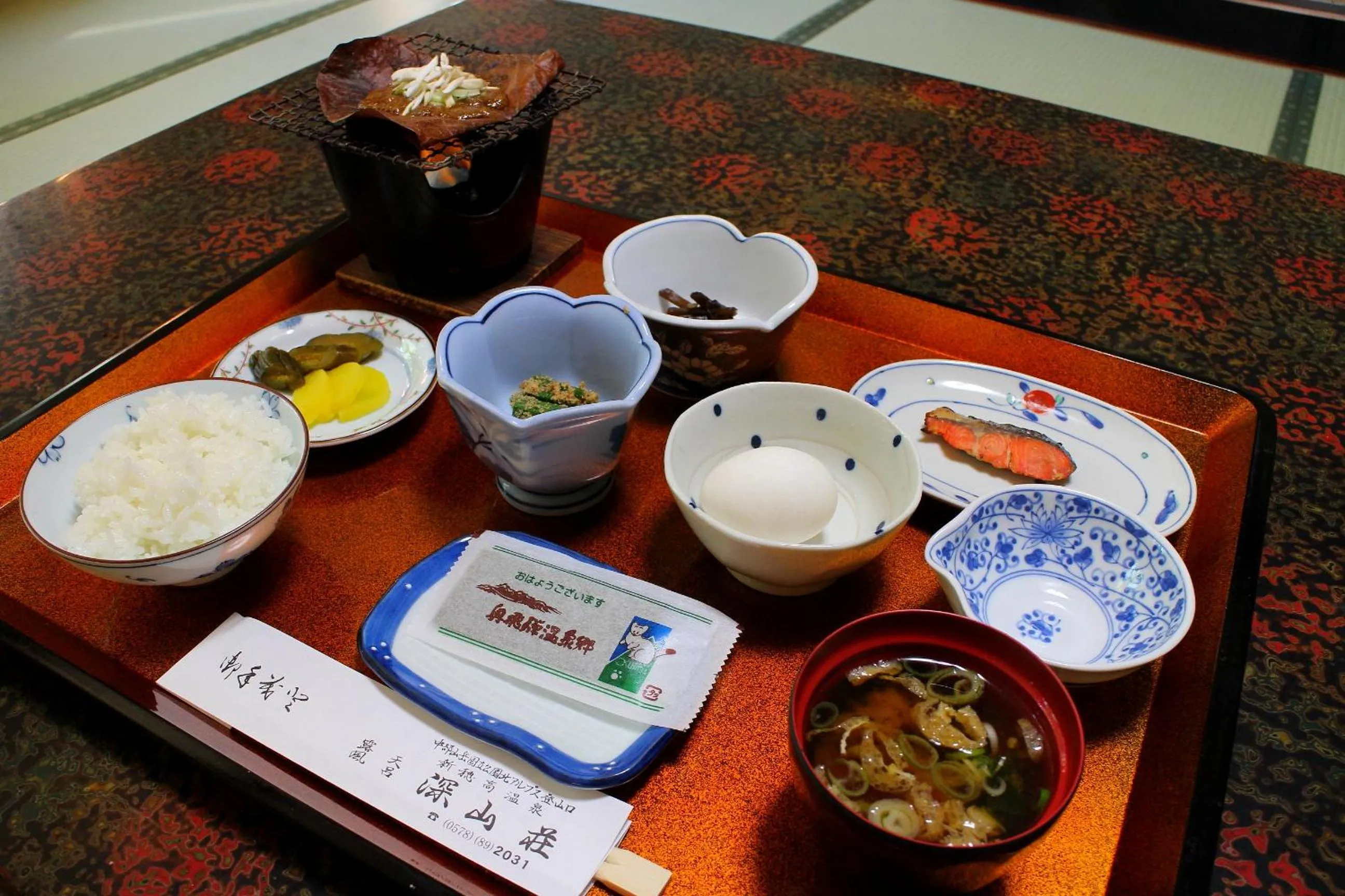 Asian breakfast in Shinzanso