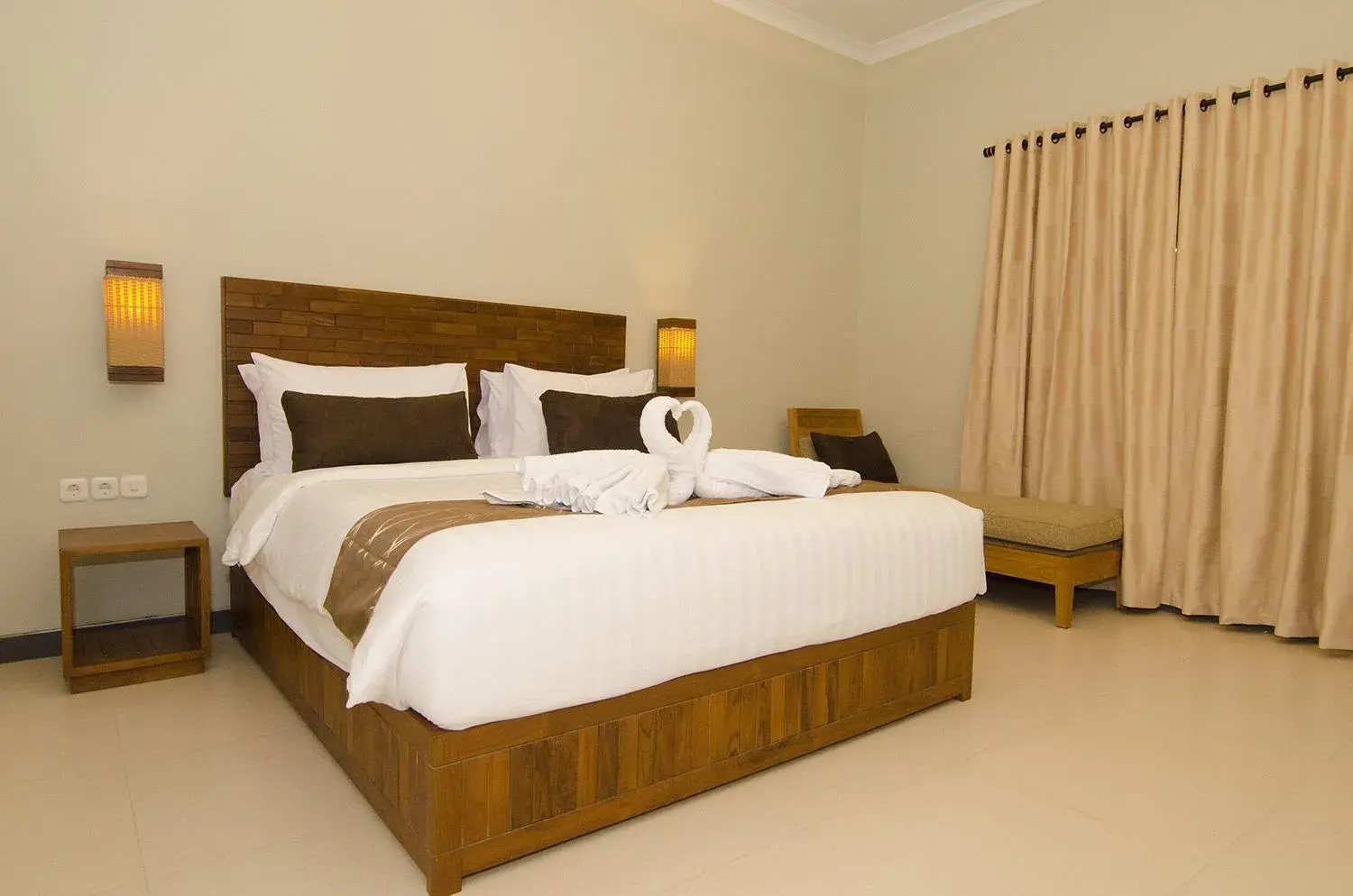 Bed in Syailendra Hotel Syariah Bed in Syailendra Hotel Syariah