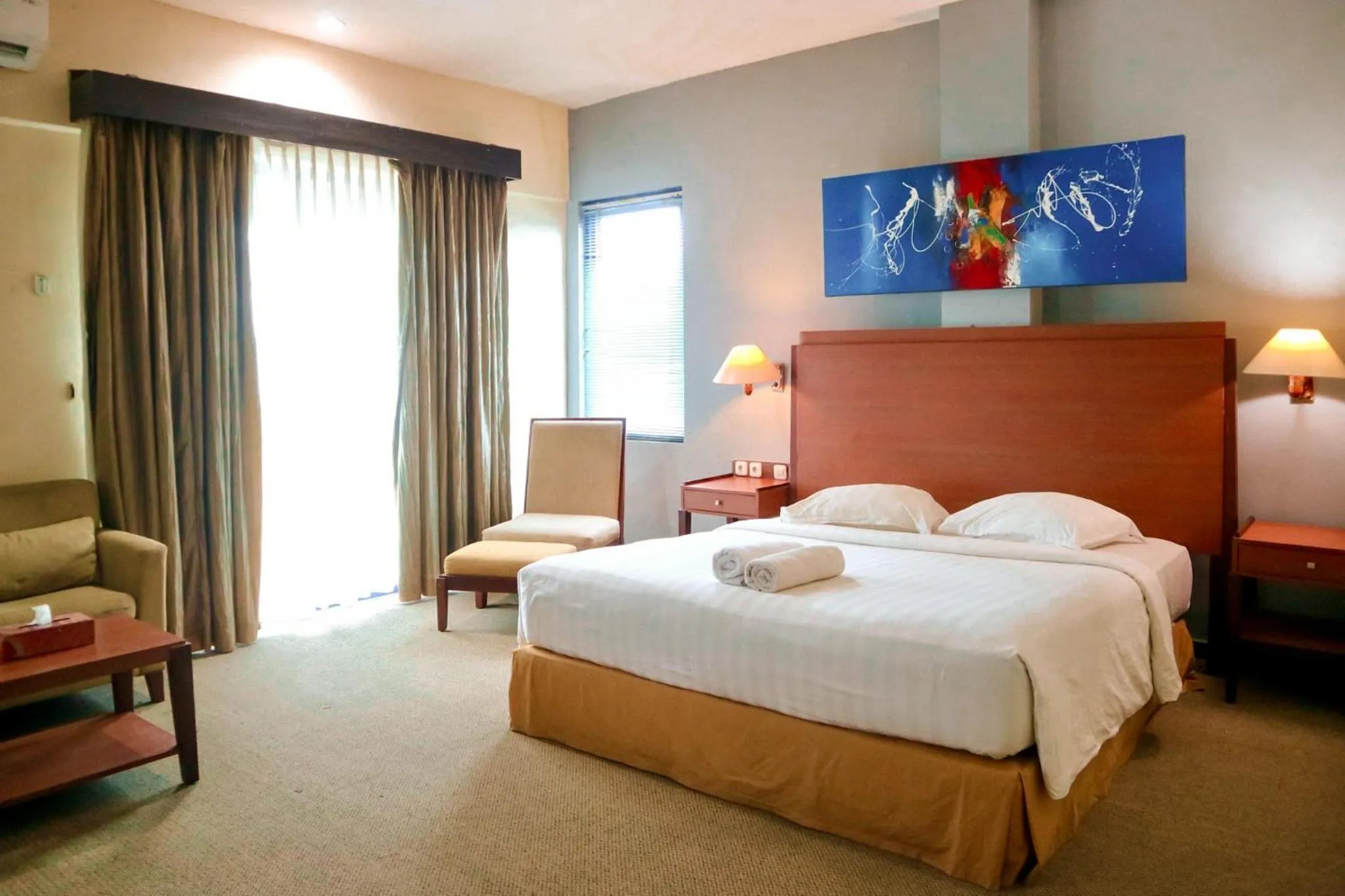 Bed in Hotel Mariat Sorong