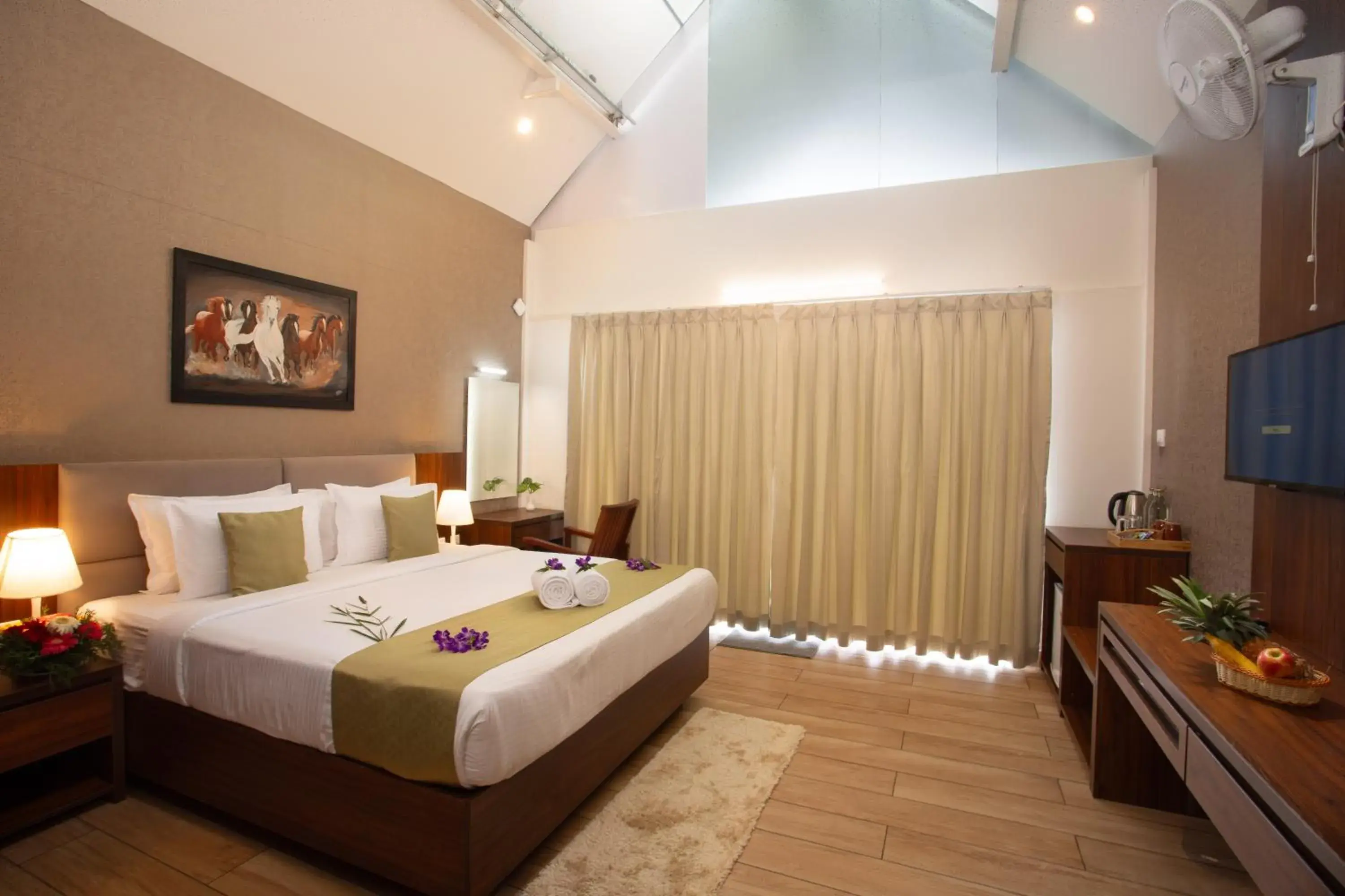 Bed in Bamboo Dale Resort & Spa Munnar by Stride Bed in Bamboo Dale Resort & Spa Munnar by Stride