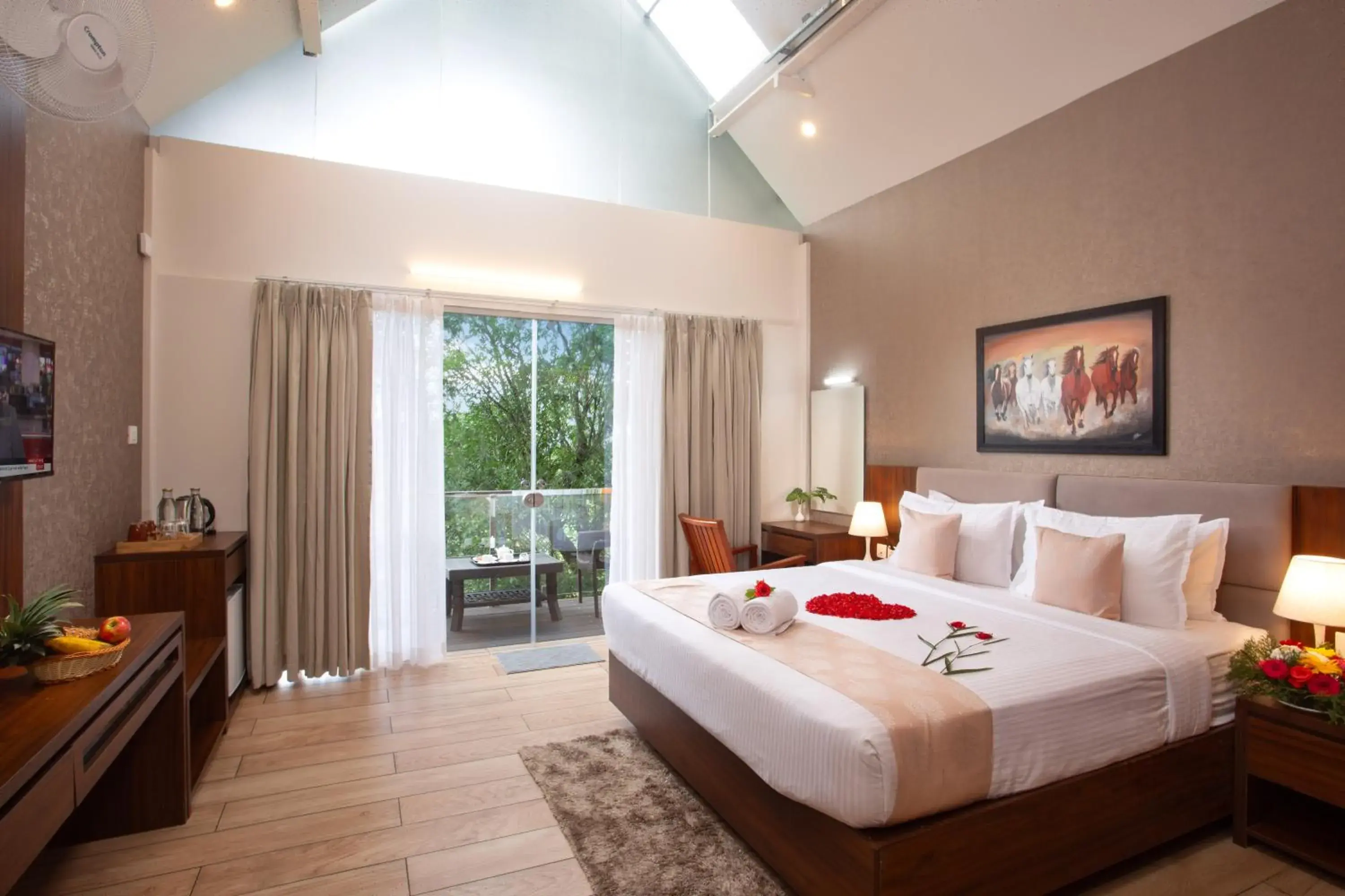 Bed in Bamboo Dale Resort & Spa Munnar by Stride Bed in Bamboo Dale Resort & Spa Munnar by Stride